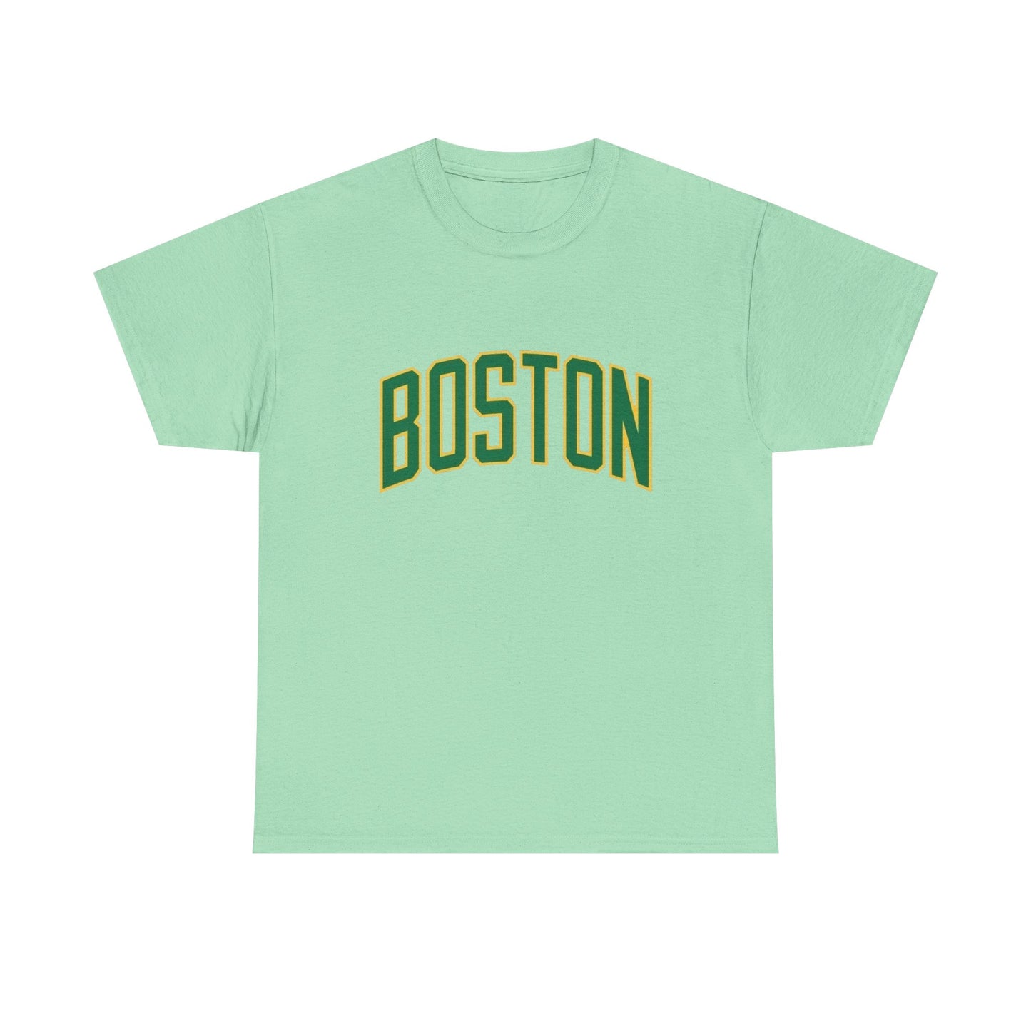 Boston Logo Sports Graphic T Shirt NEW Unisex Heavy Cotton Tee