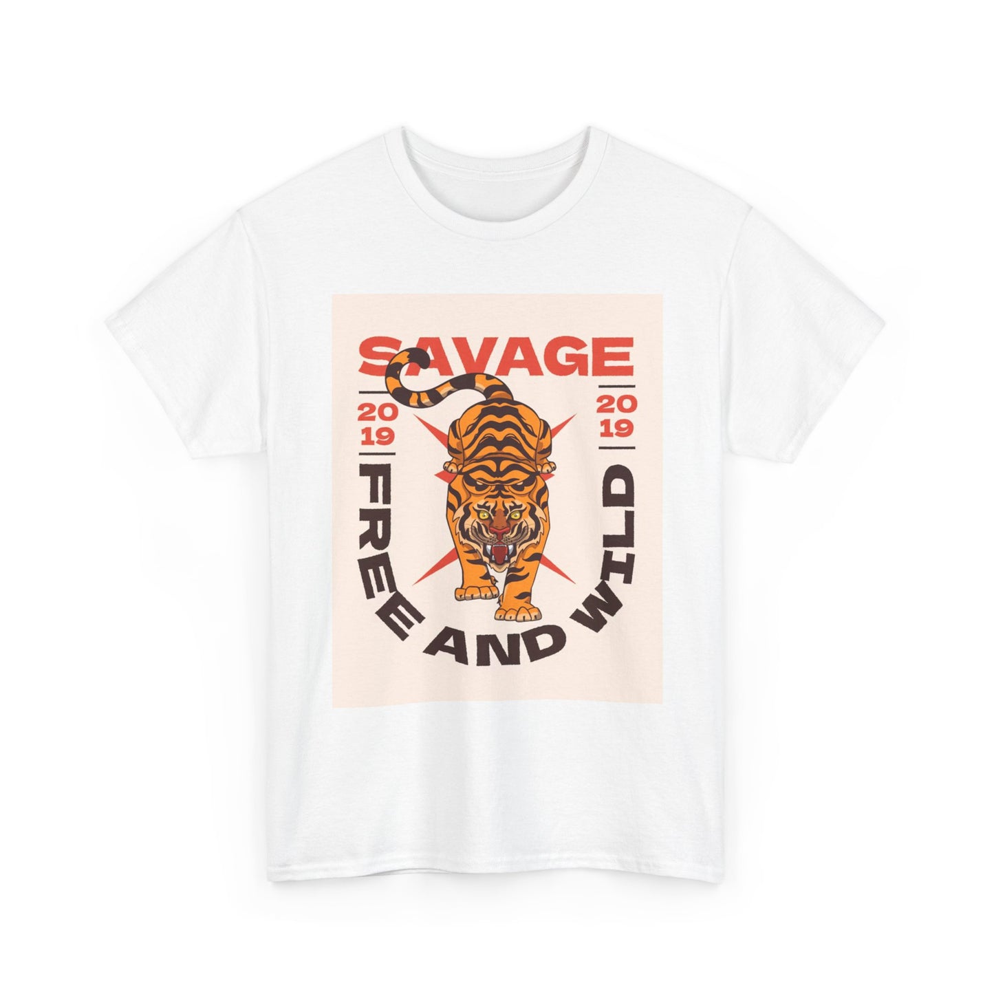 Savage Wild And Free Graphic T Shirt Unisex Heavy Cotton Tee