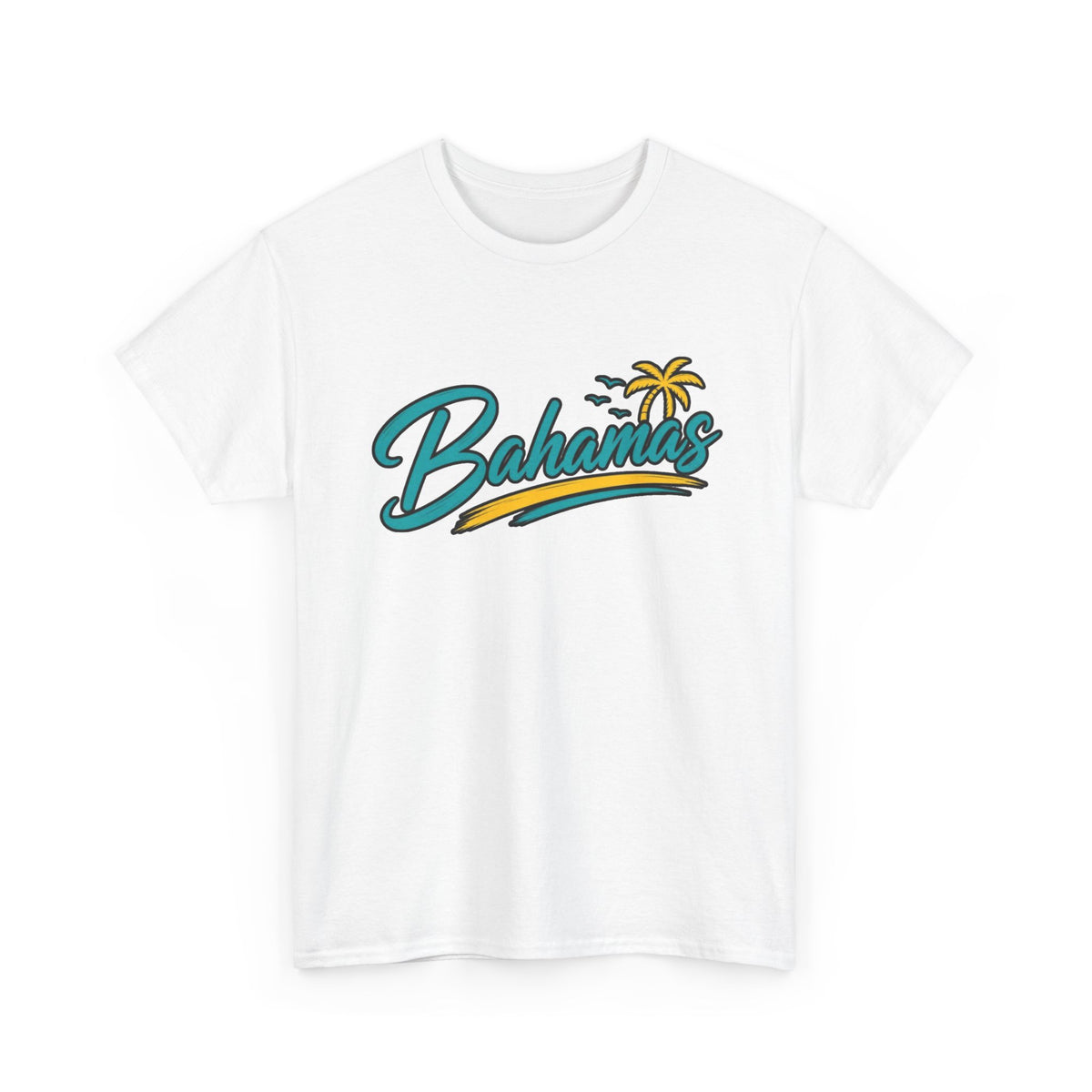 Bahamas Palm Tree Graphic T-Shirt Men's Graphic Tee