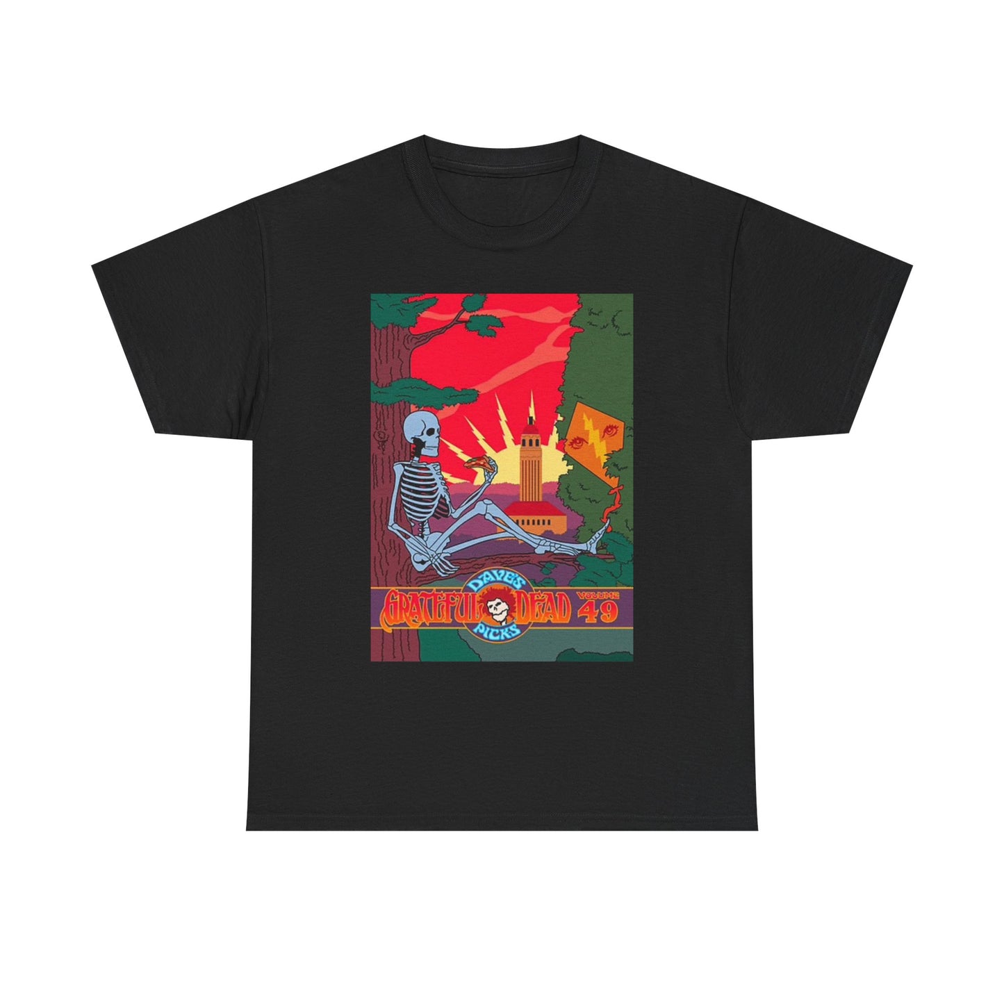 Grateful Dead T Shirt Retro Daves Picks Graphic Vibes Unisex Heavy Cotton Tee