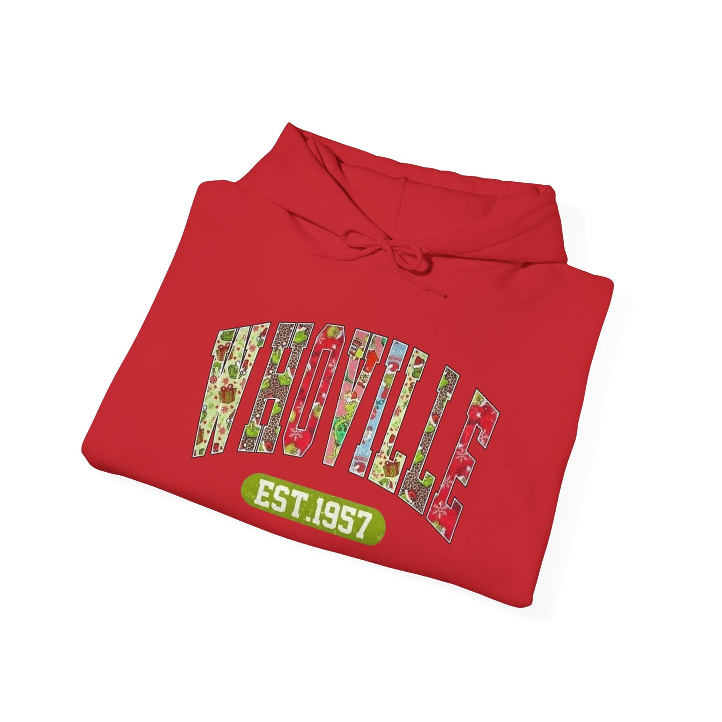 Whoville The Grinch Christmas Graphic Hoodie Heavy Blend™ Hooded Sweatshirt