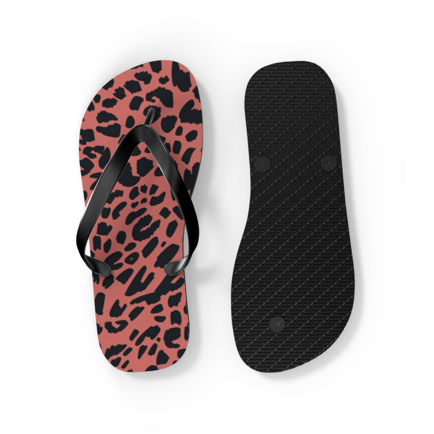 Pink Animal Beach Sandals, Slides for Summer, Flip Flops, Water Resistant