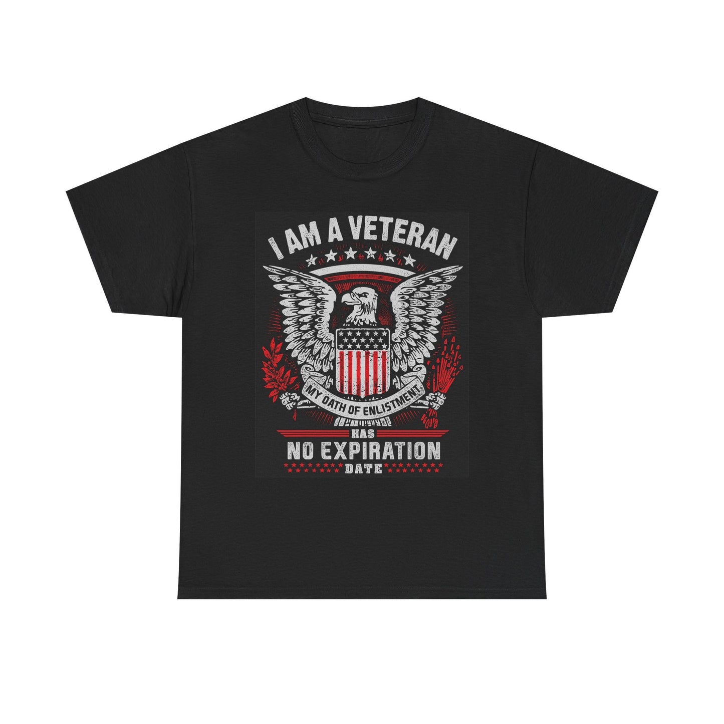 I Am A Veteran Graphic T Shirt American Made Unisex Heavy Cotton Tee