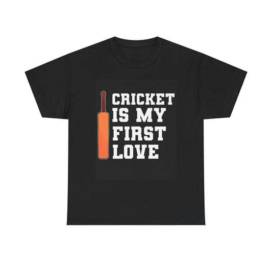 Cricket Is My First Love T Shirt BRAND NEW Apparel Unisex Graphic Tee USA