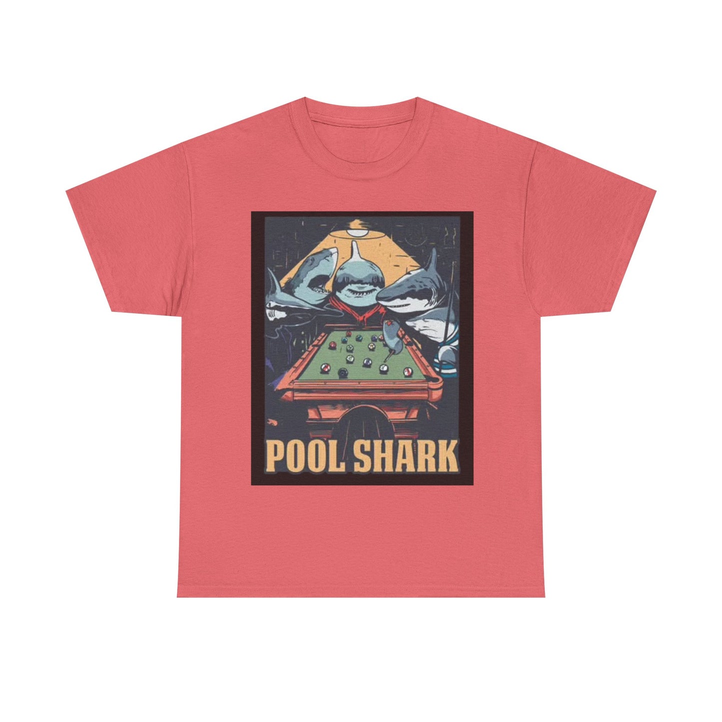 Pool Shark T Shirt Retro Funny Graphic T Vintage Pool Hall Rogan Unisex