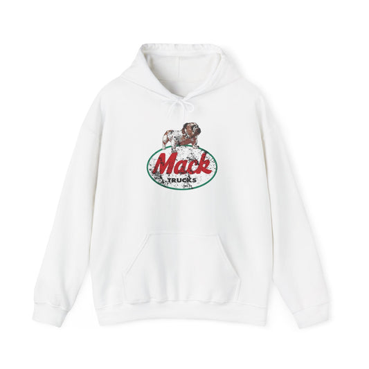 Mack Trucks Vintage Bulldog Graphic Hoodie Unisex Heavy Blend™ Hooded Sweatshirt