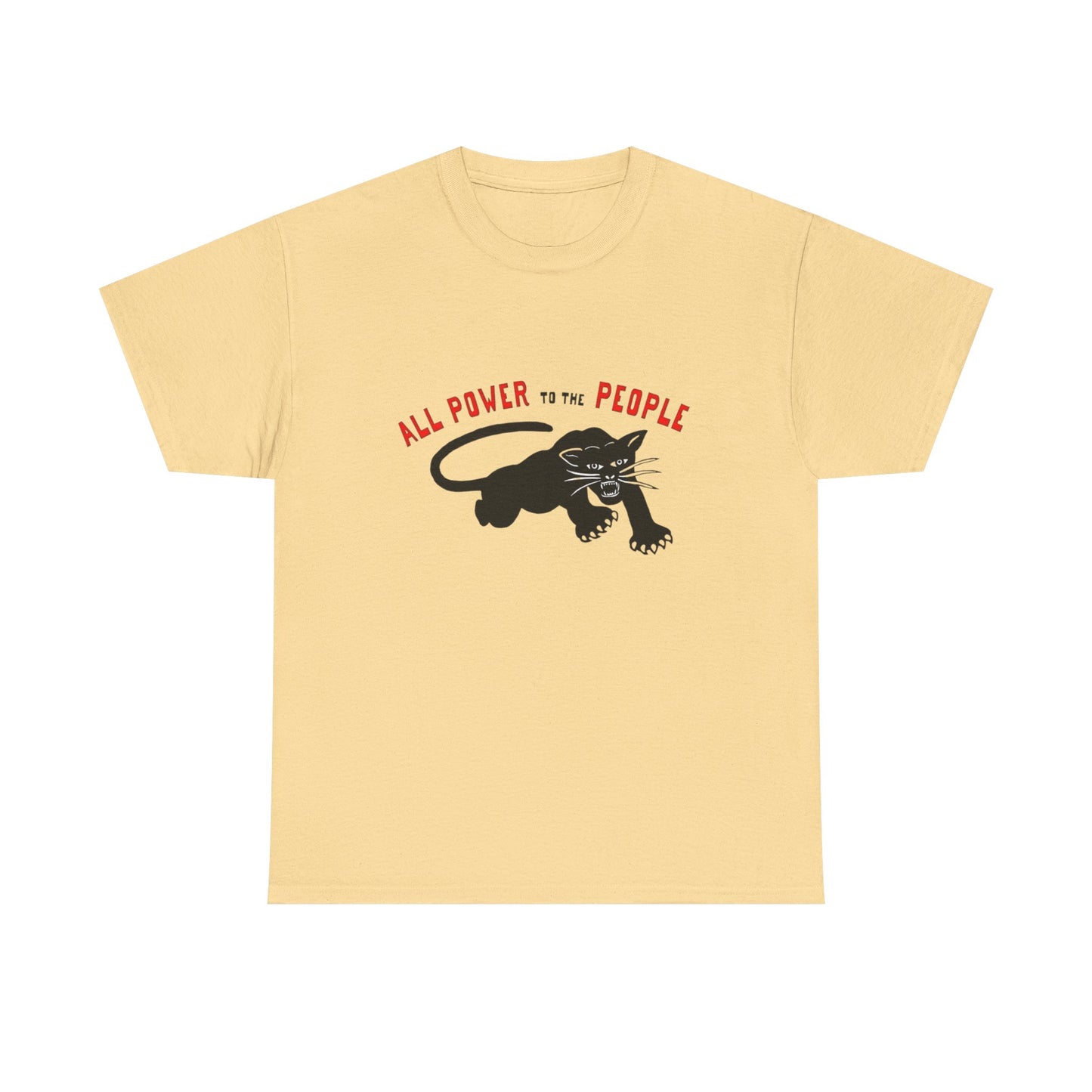 All Power To The People Graphic T Shirt NEW GIFT Unisex Heavy Cotton Tee