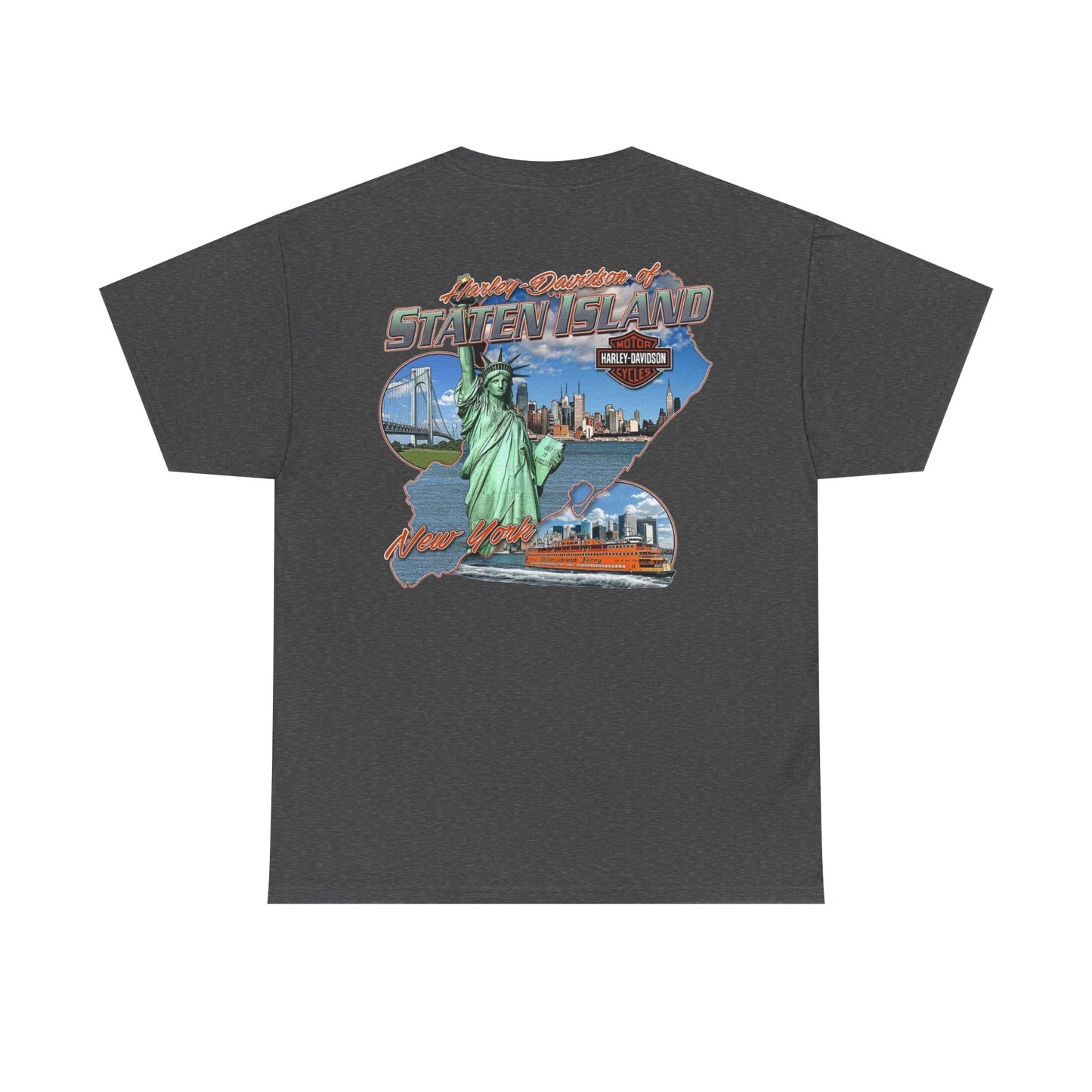 Harley Davidson New York Graphic T Shirt Vintage Unisex Heavy Cotton Tee