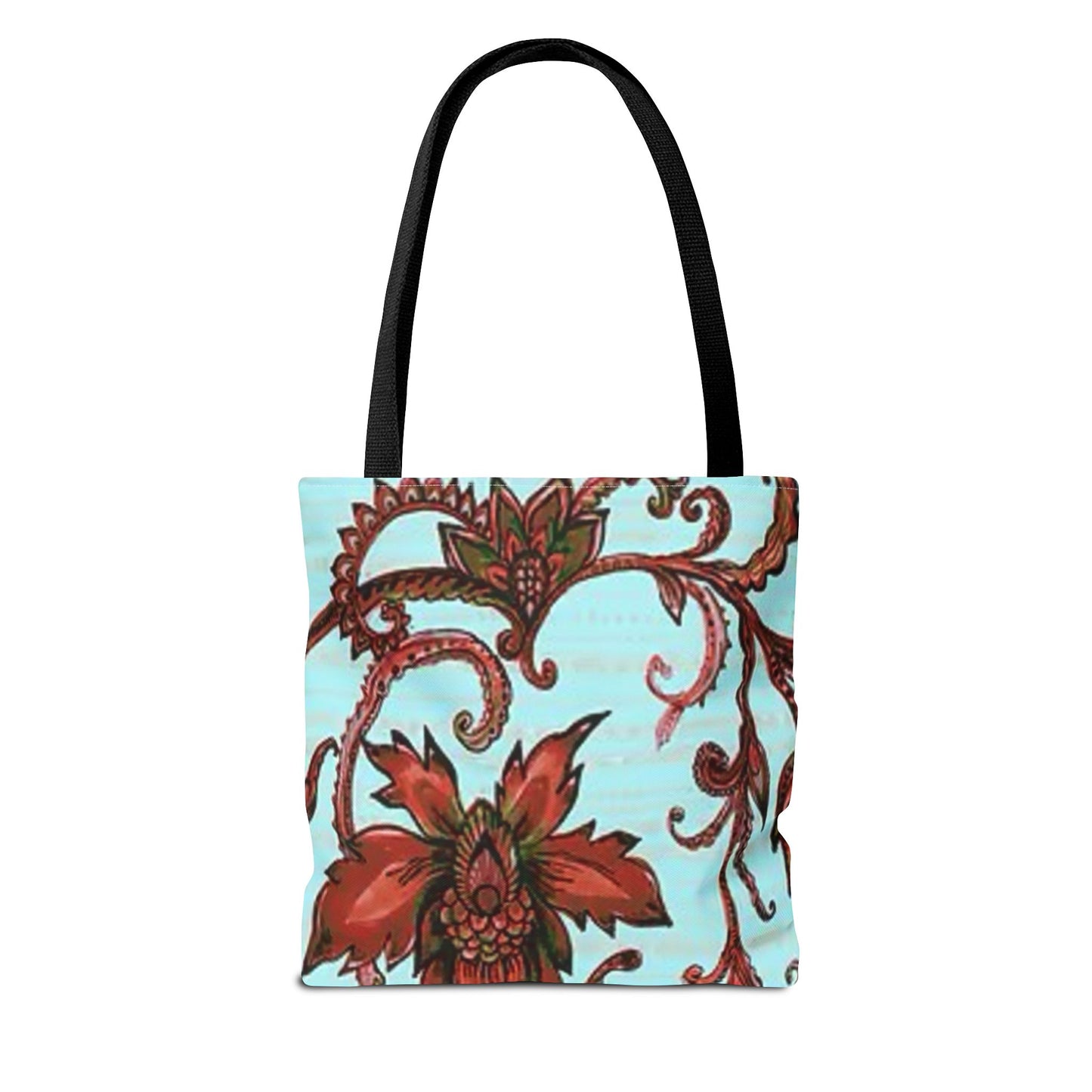 Flowers Turquoise Multi Color BRAND NEW MODERN Tote Bag (AOP)