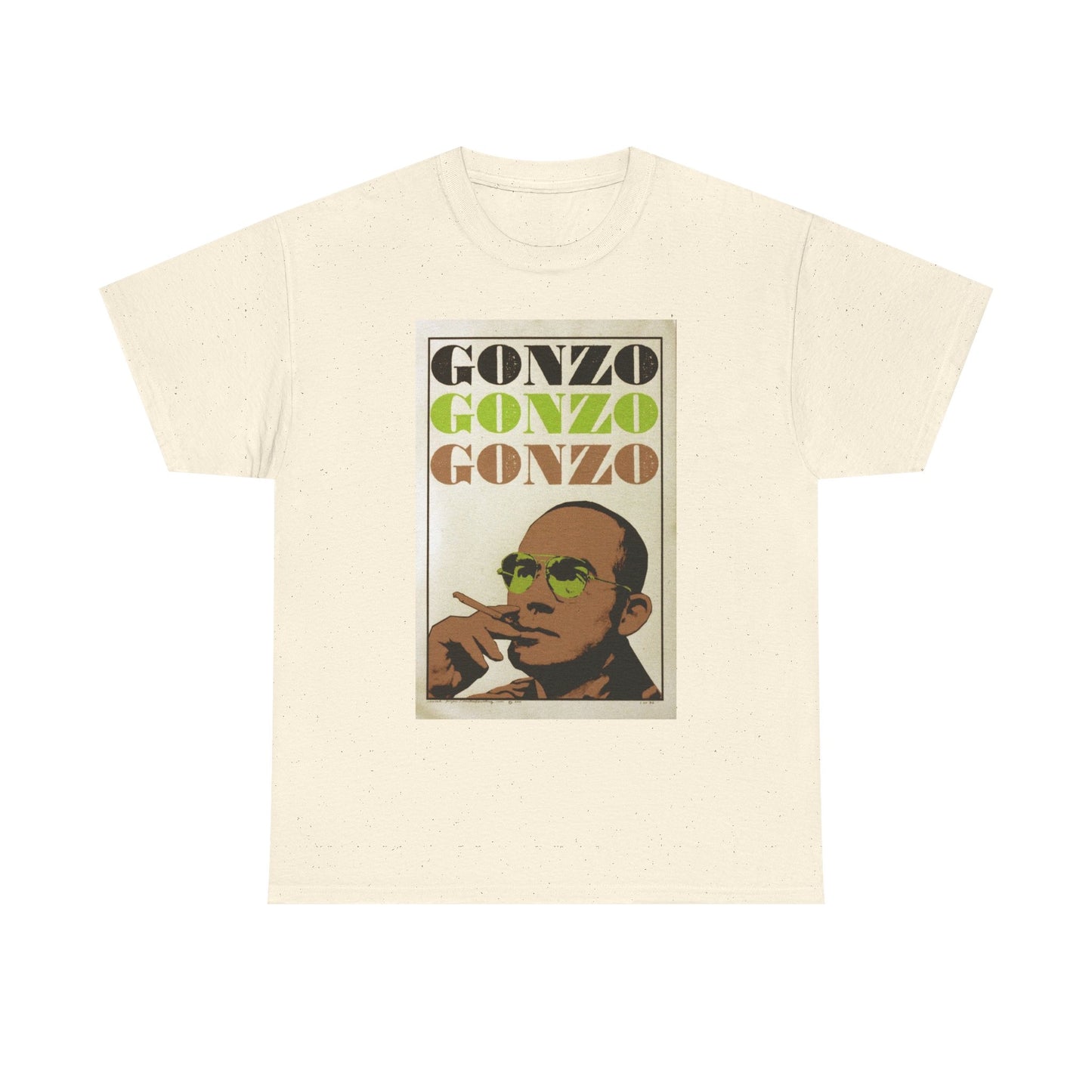Hunter S Thompson Gonzo Graphic T Shirt Unisex Heavy Cotton Tee Gift