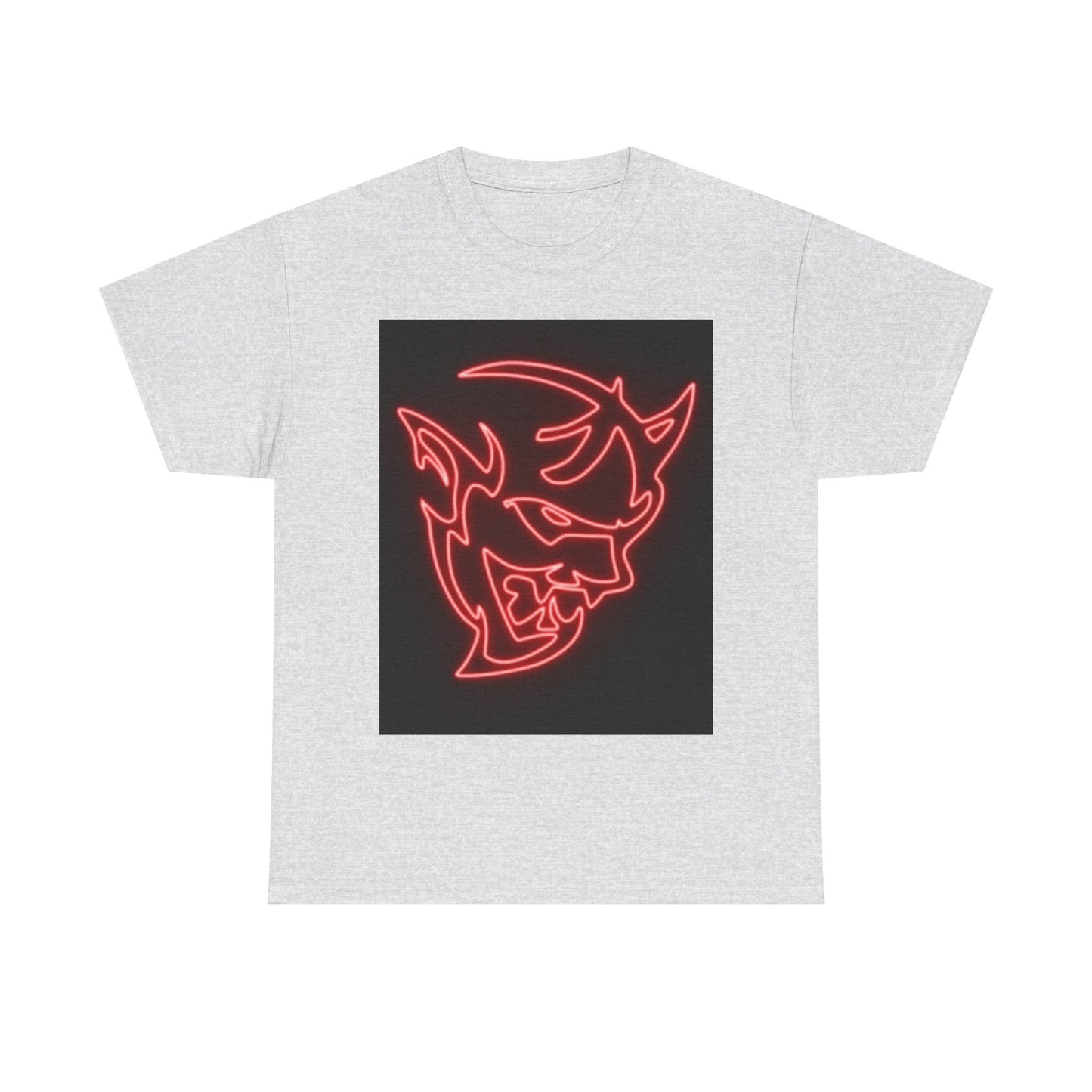 Dodge Demon Tshirt Hellcat Charger Logo Challenger Mopar Unisex Heavy Cotton Tee