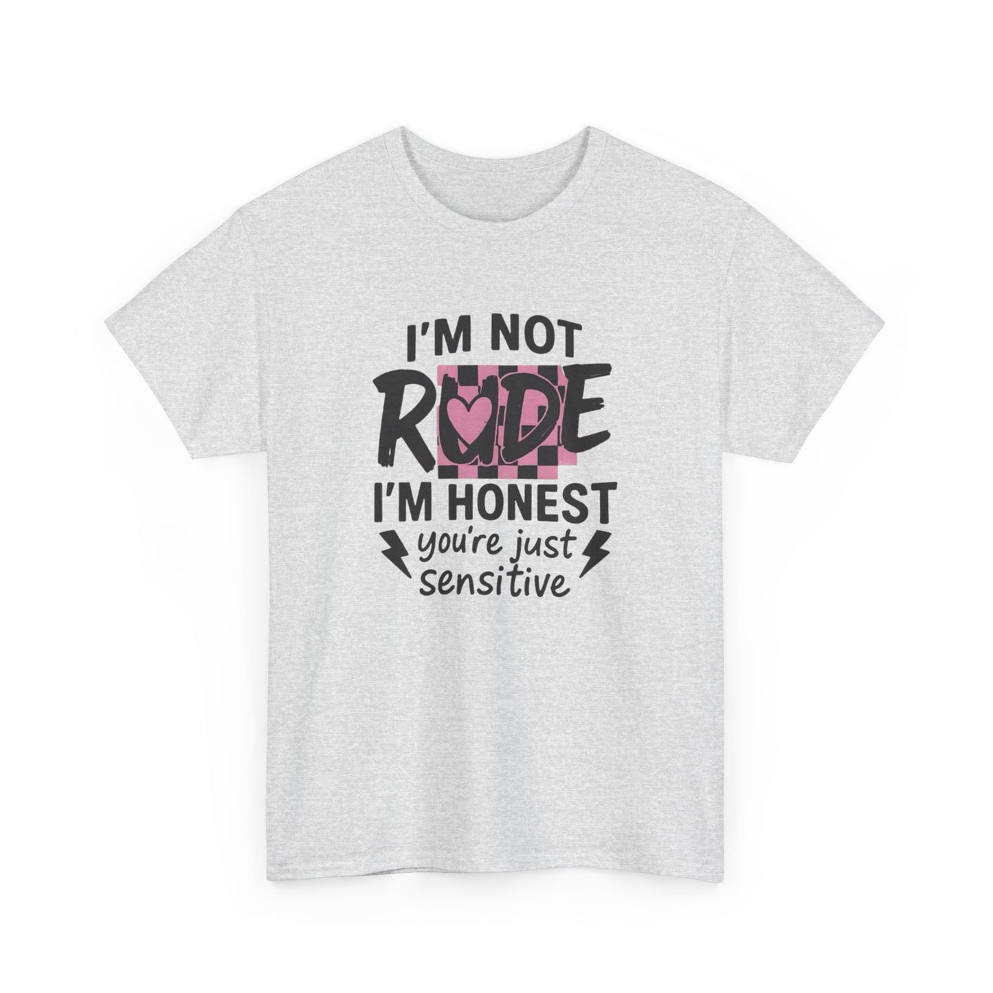 Not Rude Graphic T Shirt NEW ADULT Unisex Heavy Cotton Tee