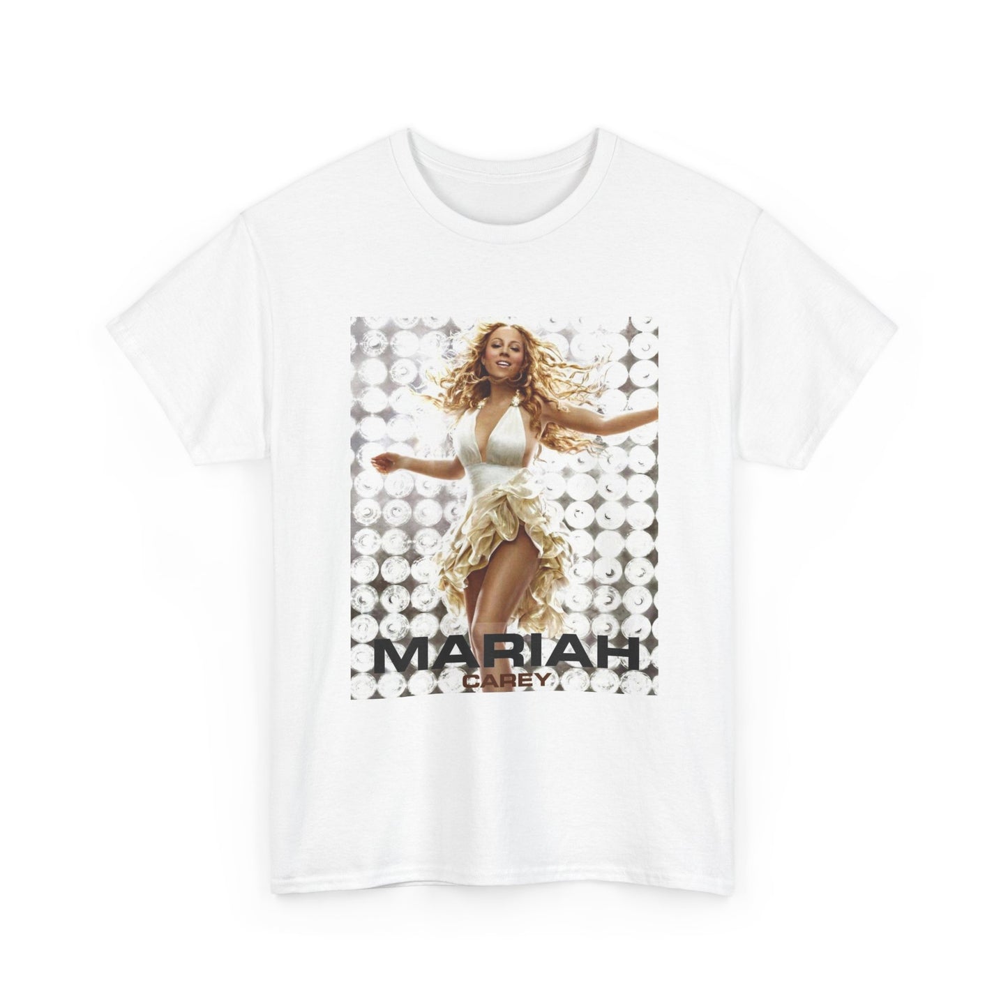 Mariah Carey Tshirt Poster Album Vintage Short Sleeve Unisex Heavy Cotton Tee