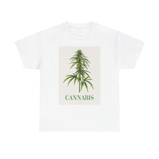 Cannabis Graphic T Shirt Vintage Weed Plant Cali Vintage Unisex Heavy Cotton Tee