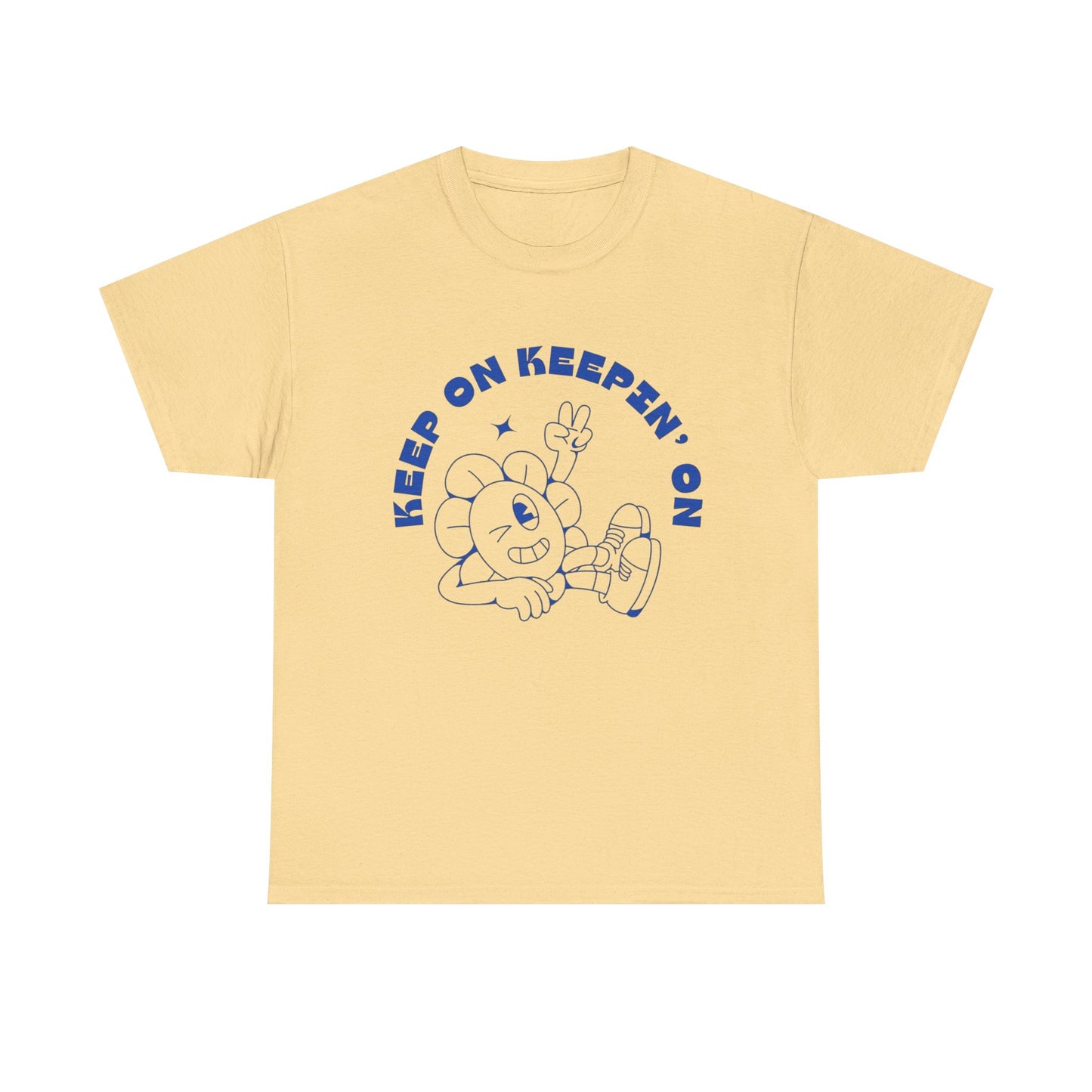 Keep On Truckin On Graphic T Shirt Unisex Heavy Cotton Tee