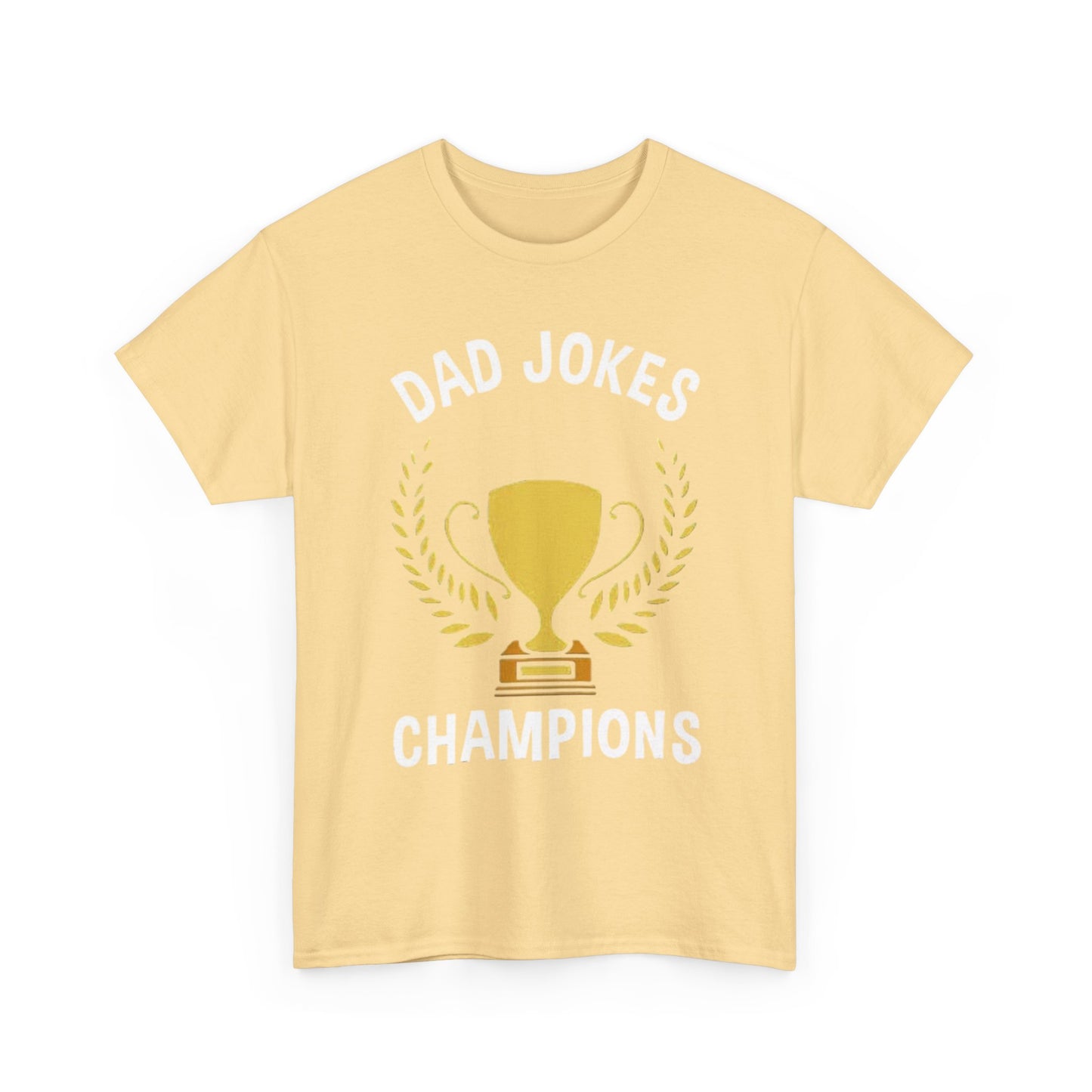 Dad Jokes Champion T SHIRT Retro Funny Jokes GIFT Unisex Heavy Cotton Tee