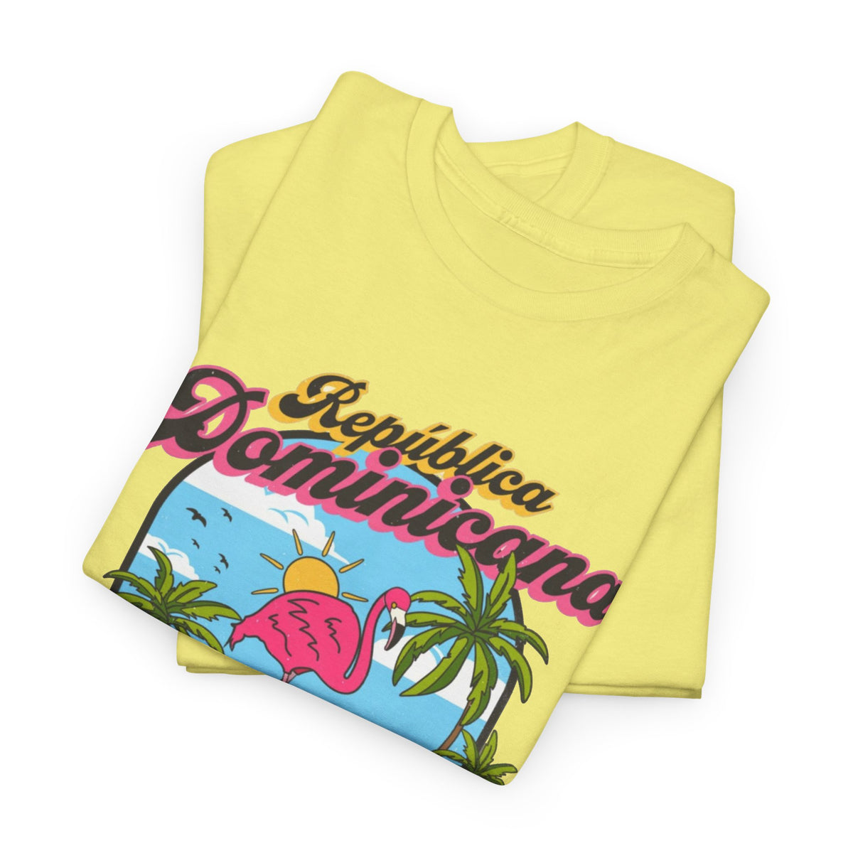 Dominican Republic T-Shirt Retro Graphic Men's Heavy Cotton Tee