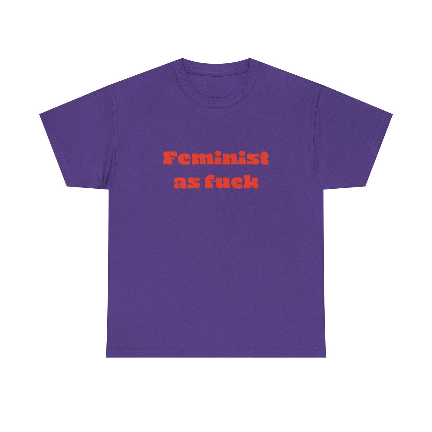 Feminist As Heck Graphic T Shirt Unisex Heavy Cotton Tee GIFT