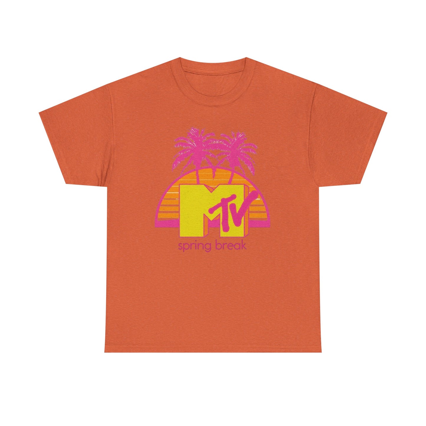 MTV Spring Break Vintage Graphic T Shirt NEW Unisex Heavy Cotton Tee