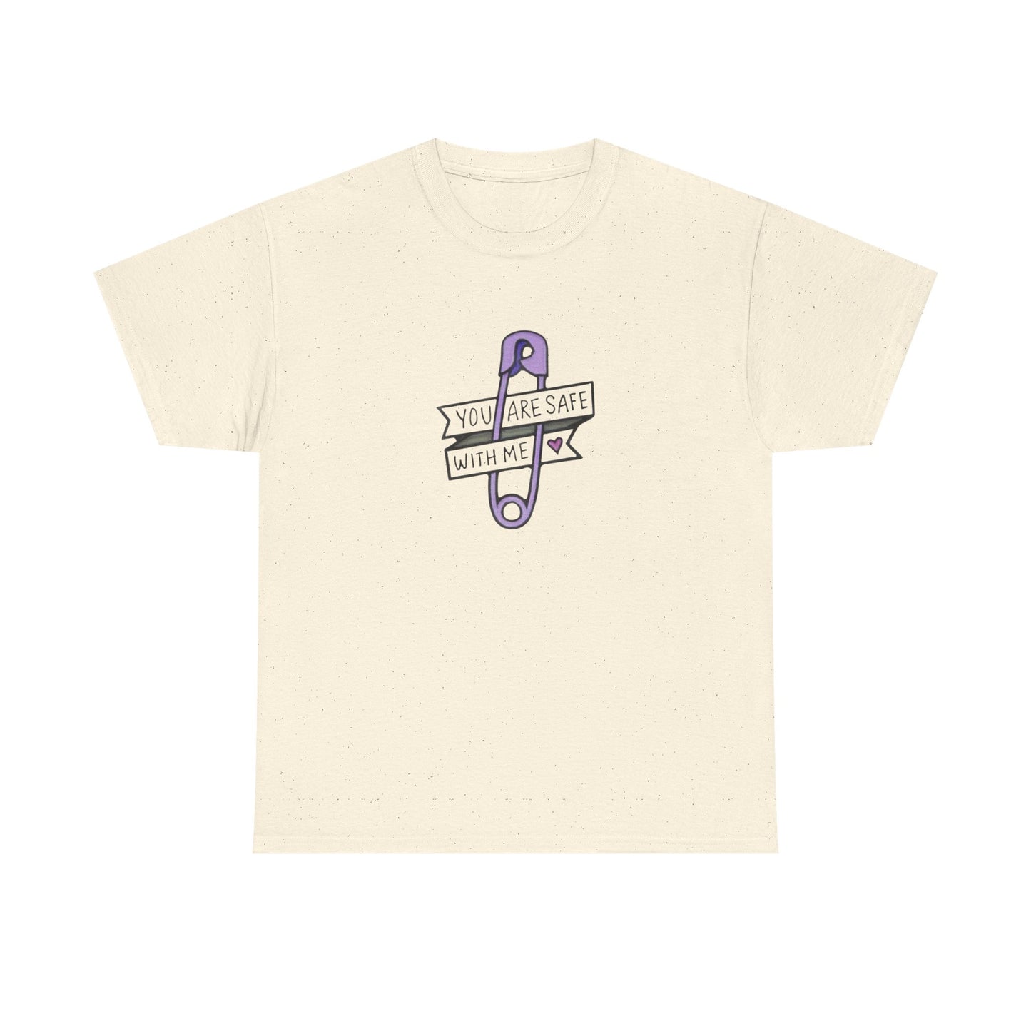Safe With Me Graphic T Shirt Unisex Heavy Cotton Tee Gift