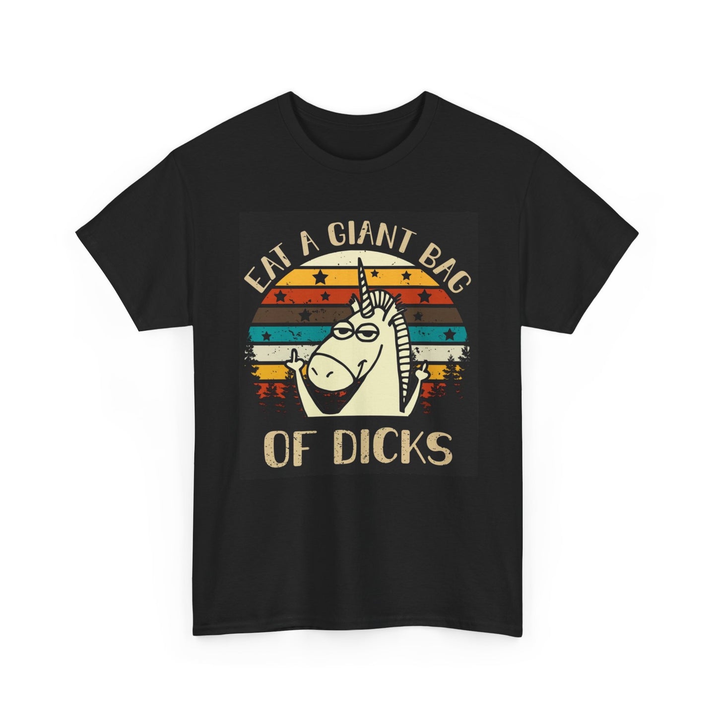 Eat A Giant Bag Of Dicks Funny Graphic T Shirt S-5XL Unisex Heavy Cotton Tee