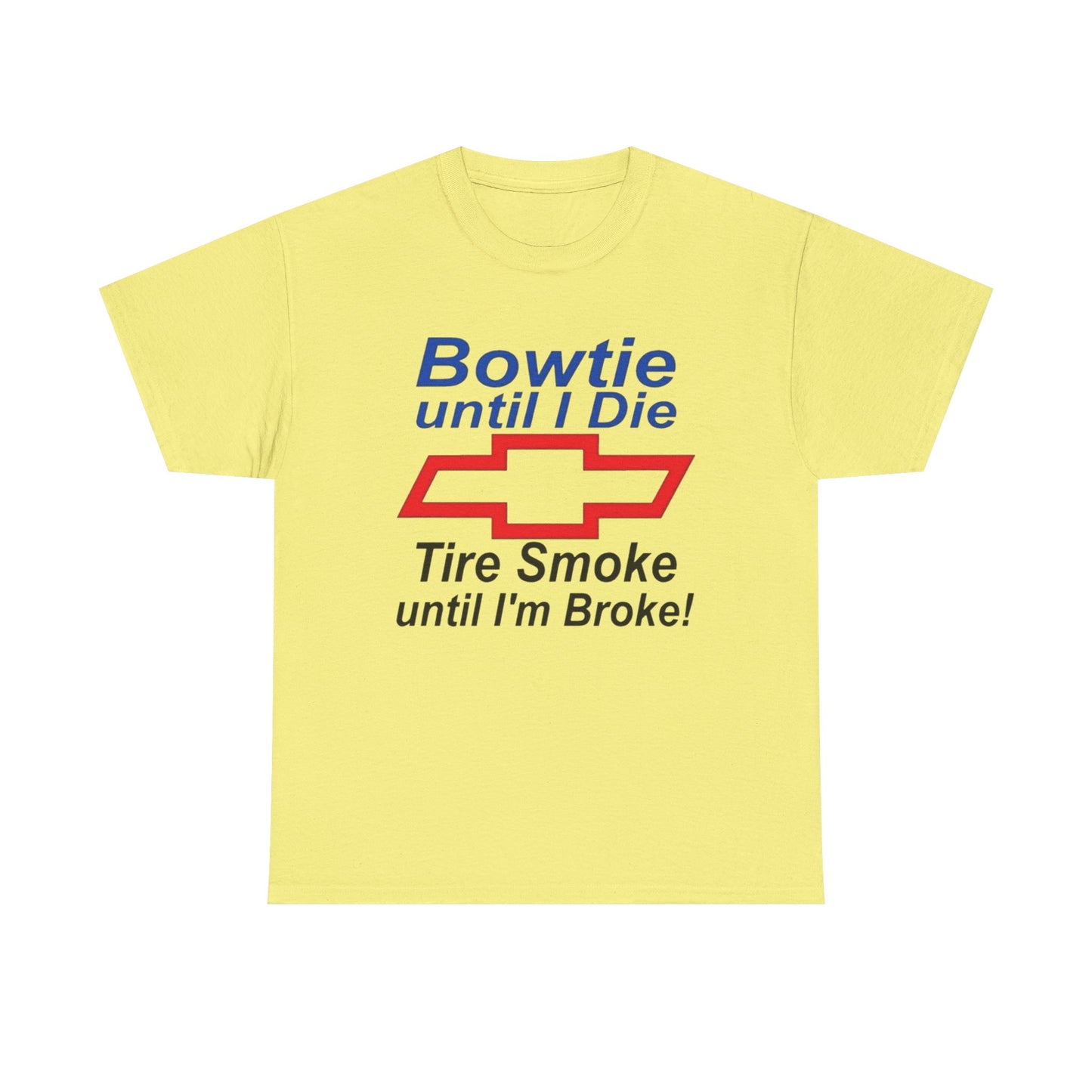 Chevrolet Bowtie Till I Die Retro Graphic T Shirt NEW ADULT Tee