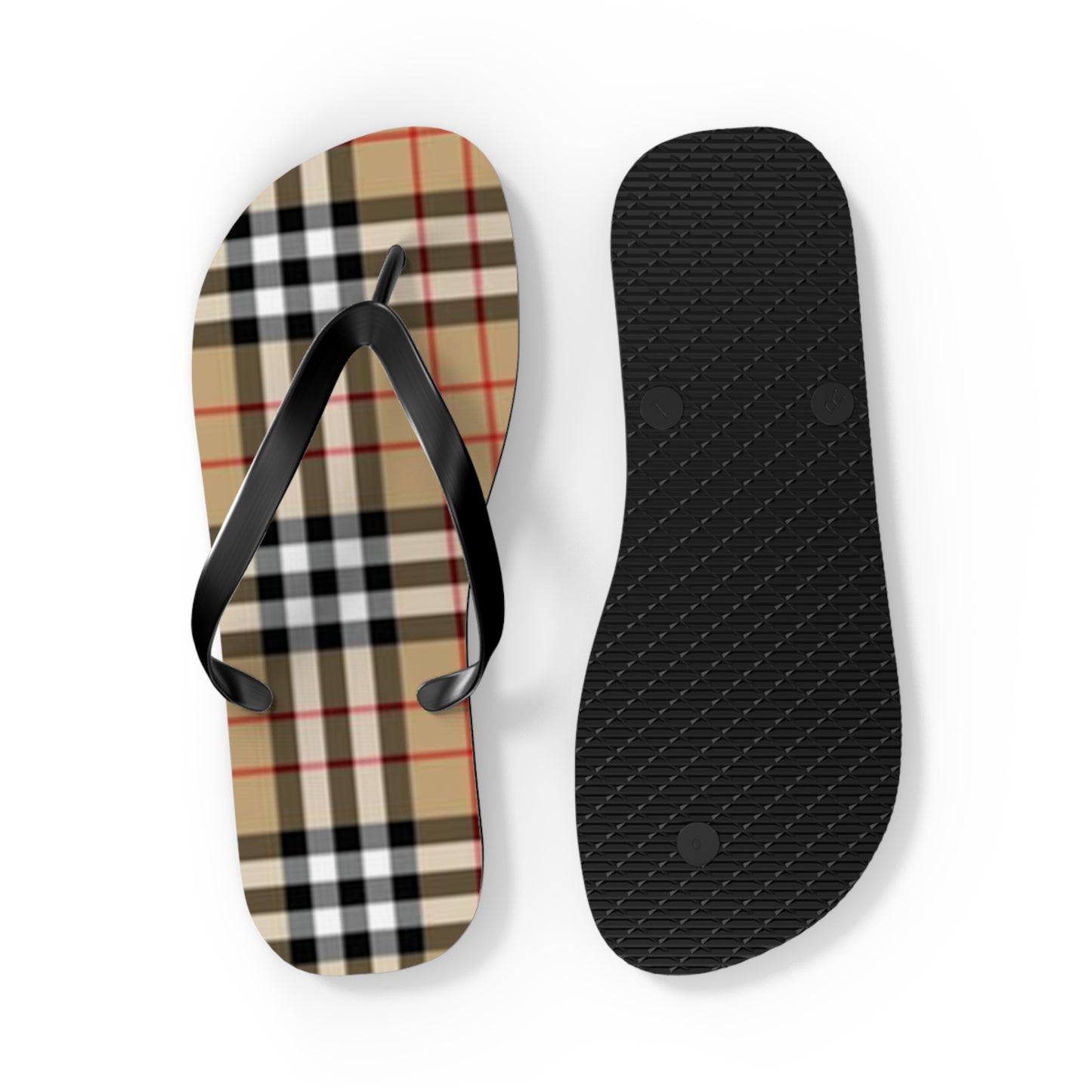 Monogram Print Sandals, Beach Shoes, Vacation Flip Flops, Pool Slides