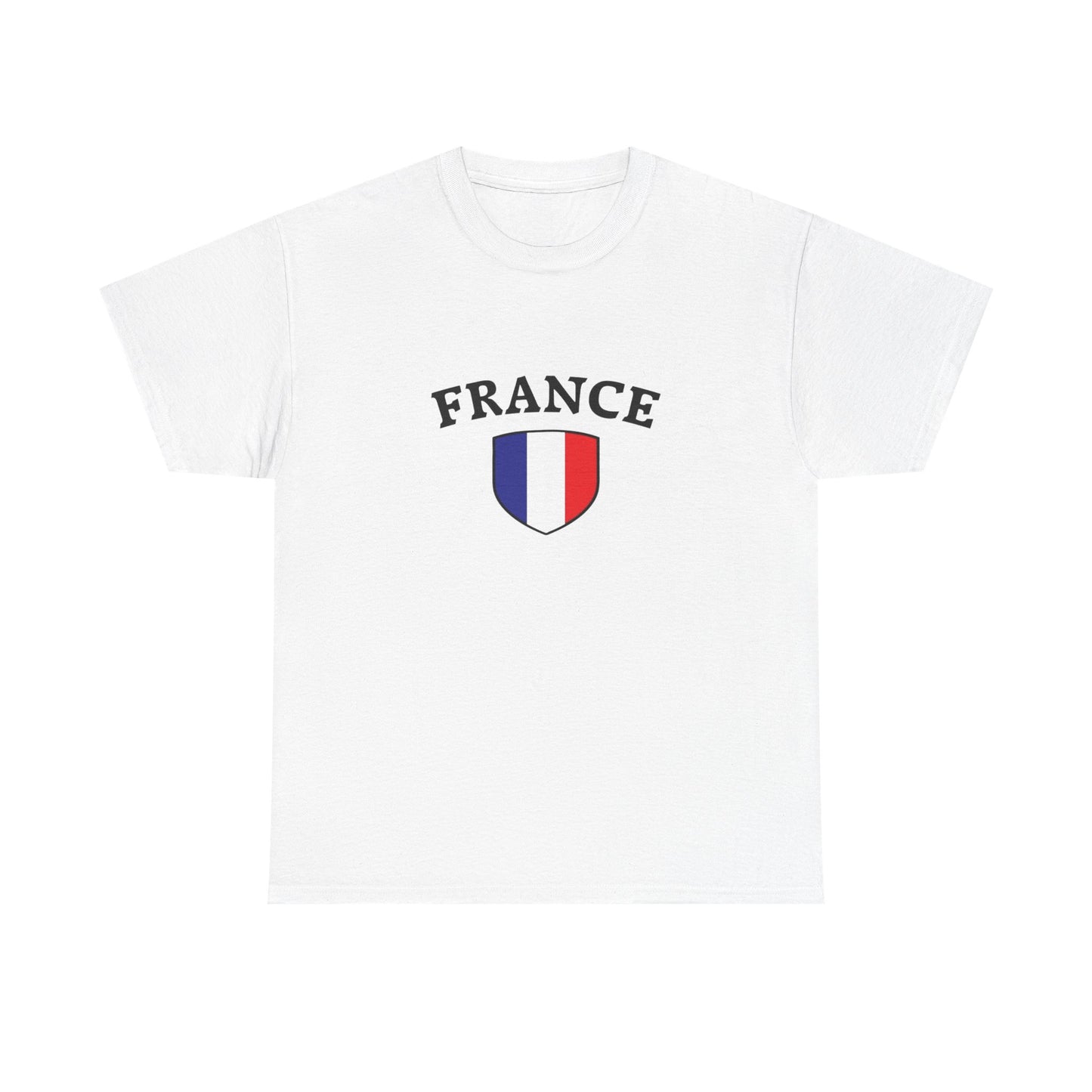French Flag Paris Graphic T Shirt NEW GIFT Unisex Heavy Cotton Tee