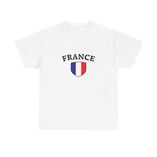 French Flag Paris Graphic T Shirt NEW GIFT Unisex Heavy Cotton Tee