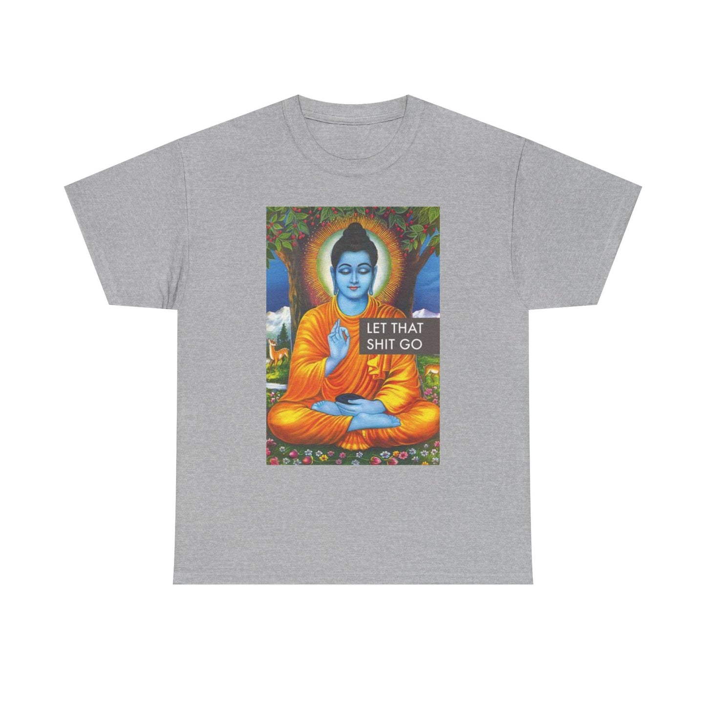 Let It Go Graphic T Shirt Funny Unisex Heavy Cotton Tee