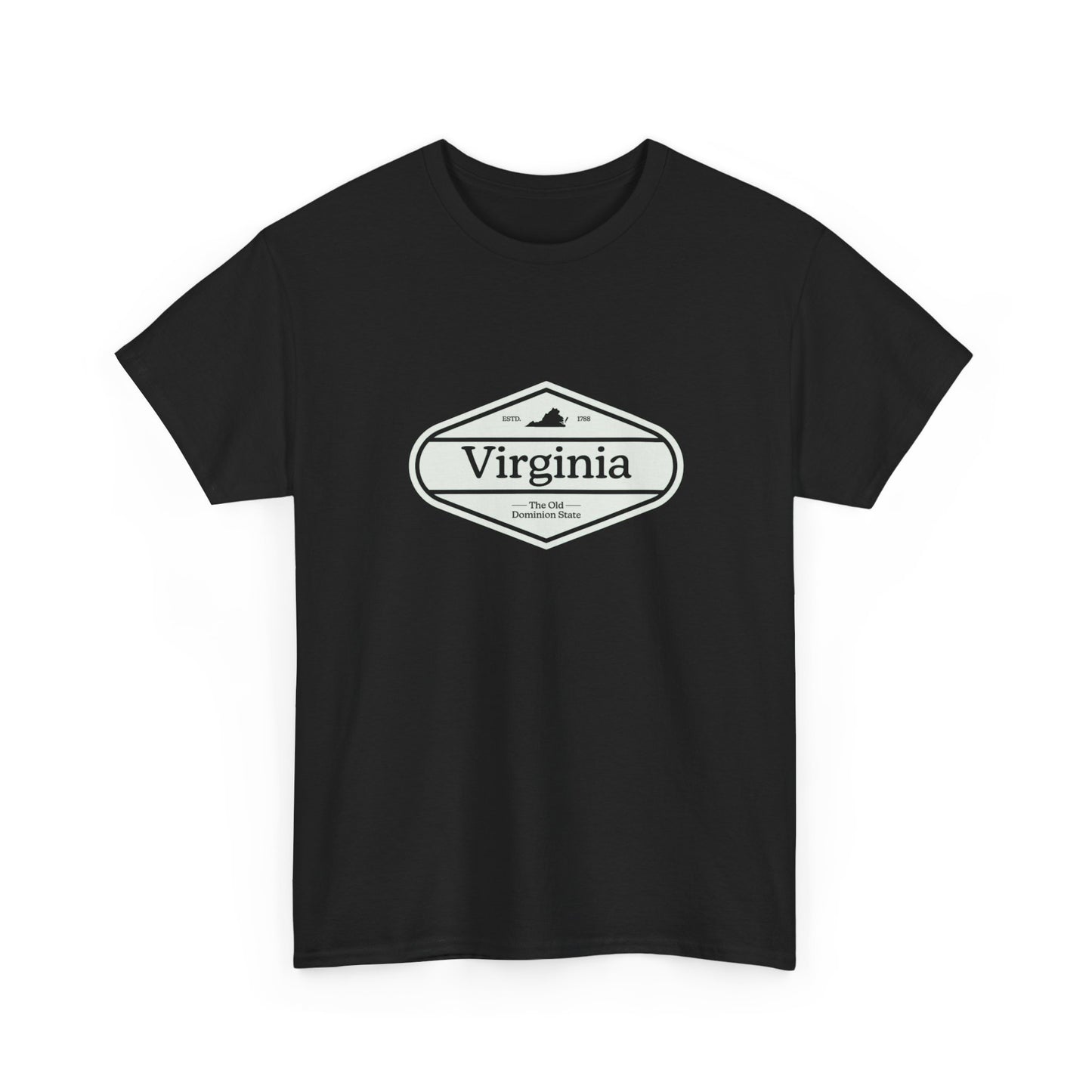 Virginia The Old Dominion State Graphic T Shirt ADULT NEW Heavy Cotton Tee