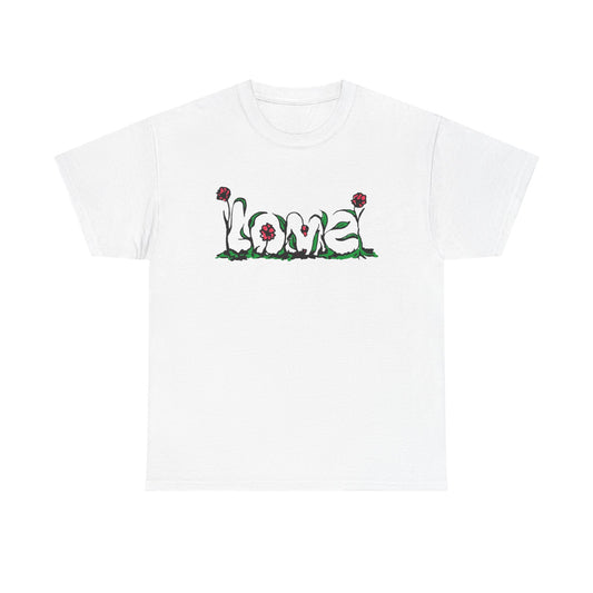 Love Roses Flowers Graphic T-Shirt Unisex Heavy Cotton Tee Gift NEW