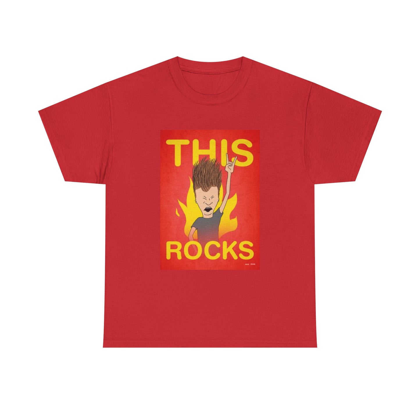 Beavis And Butthead Tshirt Retro Cartoon Tv Series Comedy Unisex This Rocks