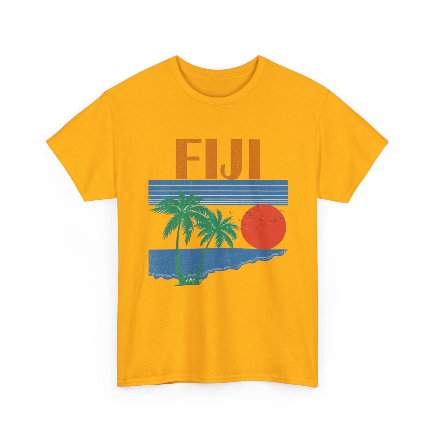 Fiji Vintage Graphic T Shirt NEW Adult Unisex Heavy Cotton Tee