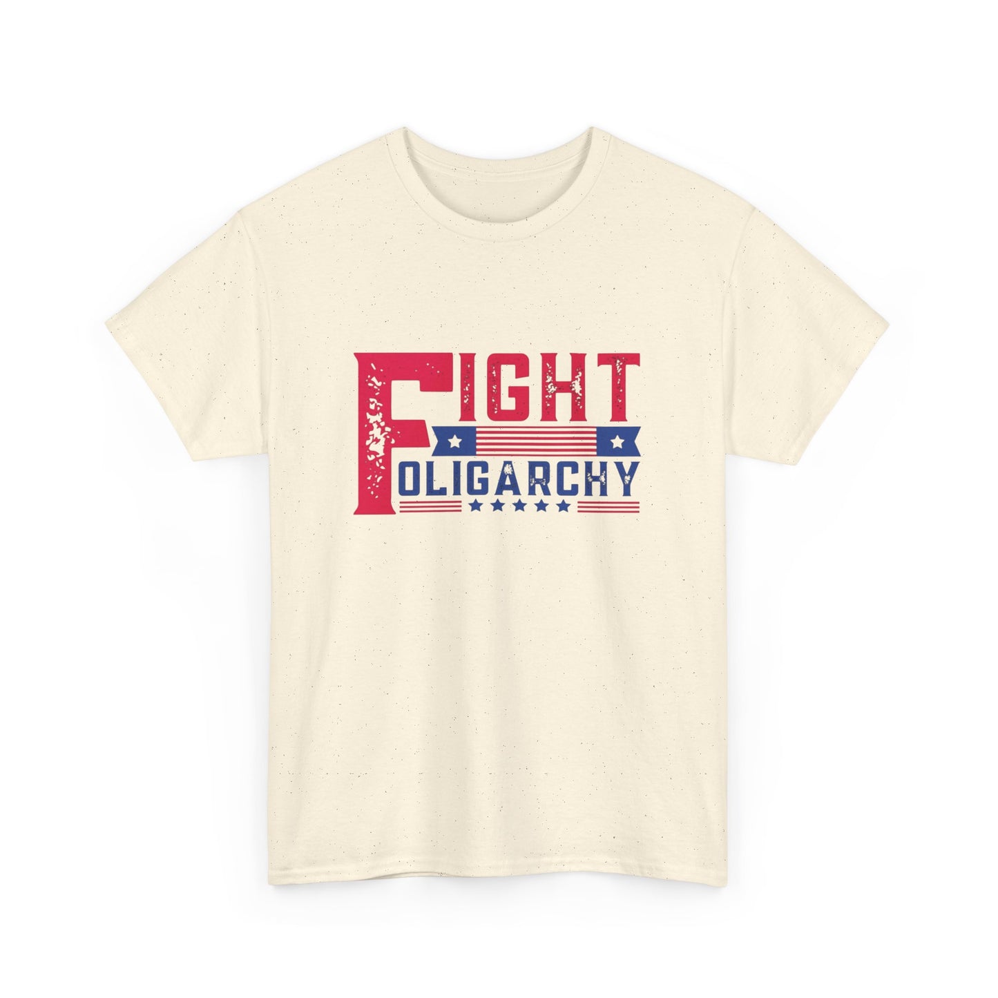 Fight Oligarchy Tour AOC Sanders Graphic T Shirt Unisex Heavy Cotton Tee