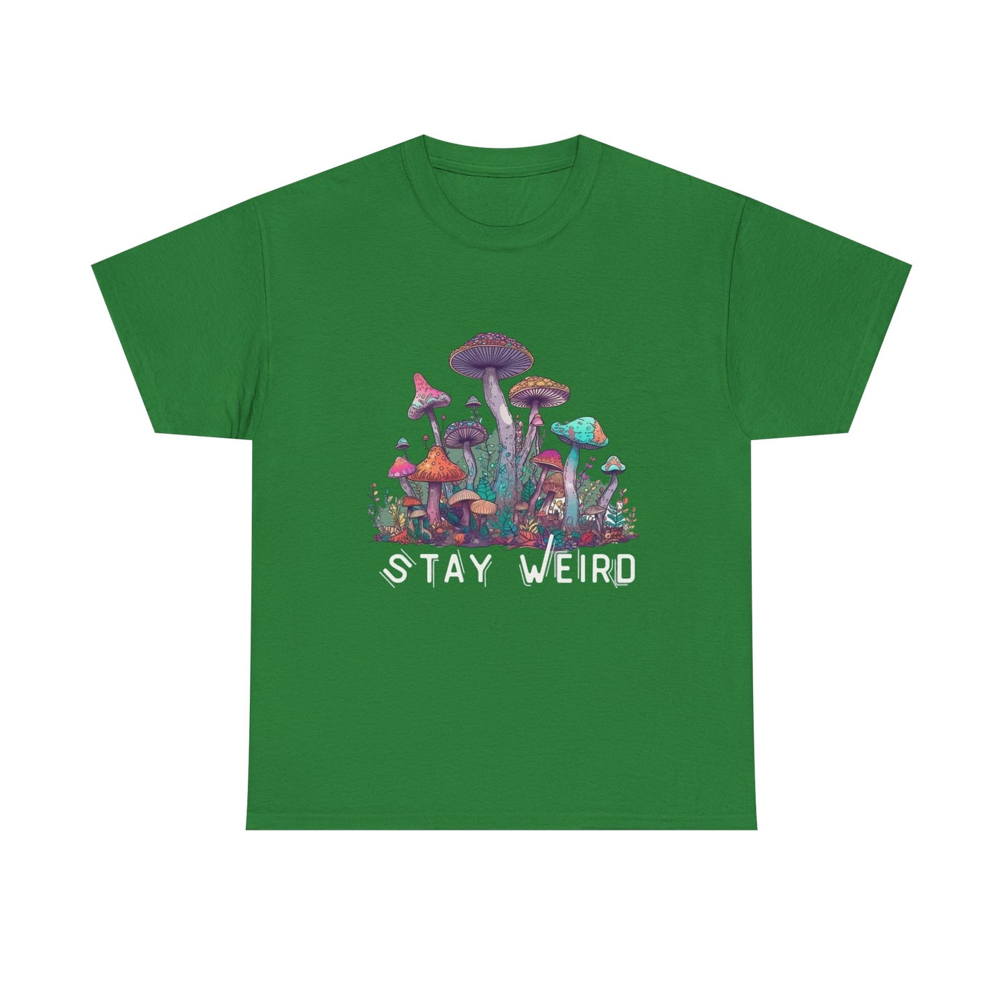 Trippy Mushroom Hunter Tshirt Mystical Graphic Vibe Unisex Stay Weird Retro