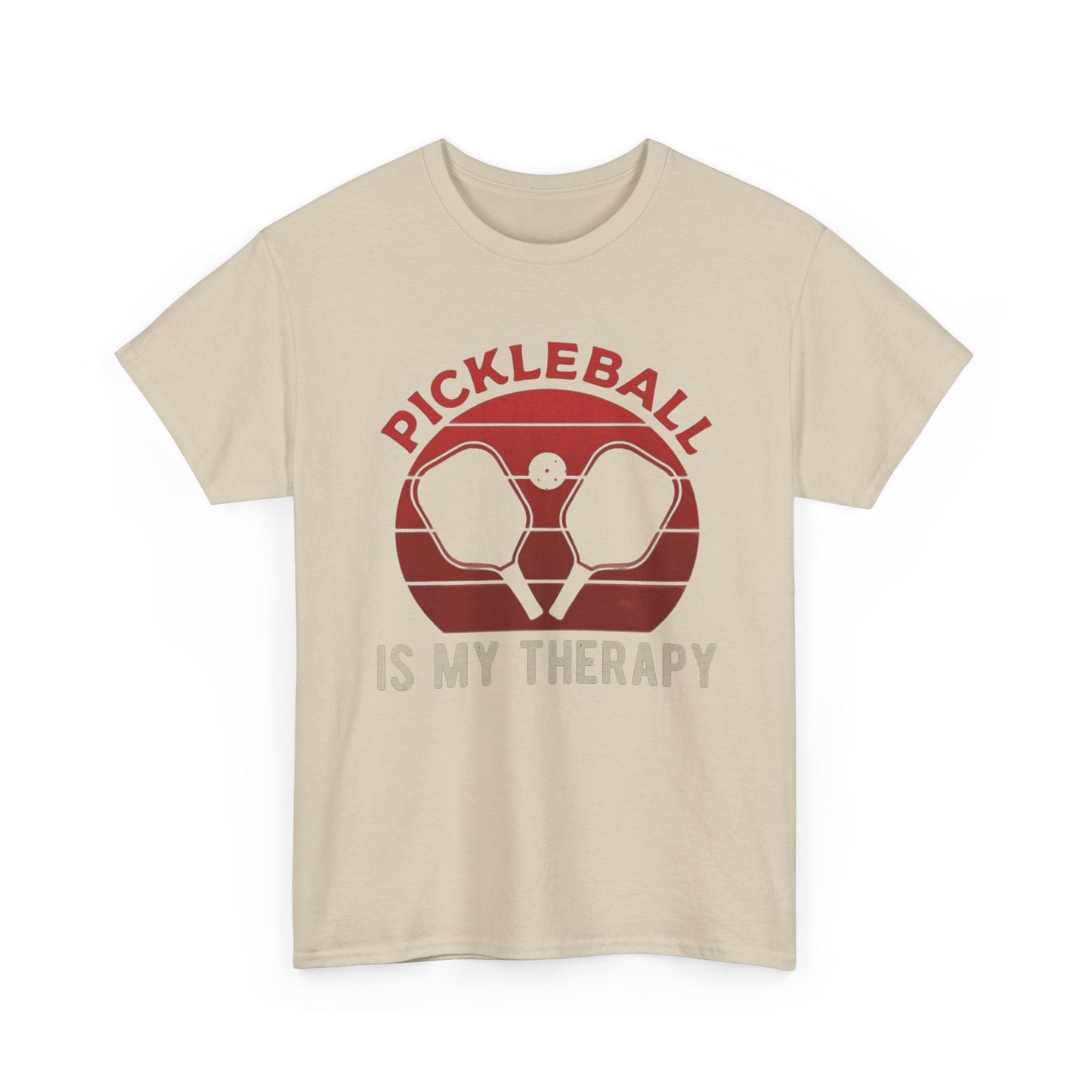 Pickleball Is My Therapy Graphic T Shirt Cotton Tee Apparel New