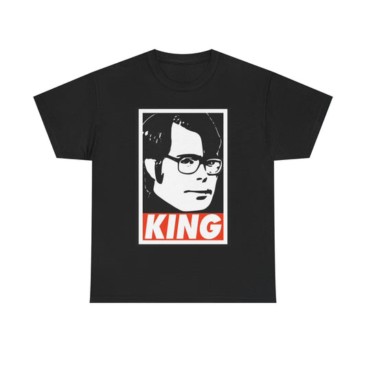 Stephen King Shirt Retro Poster Horror Funny Gift Scary Unisex Heavy Cotton Tee