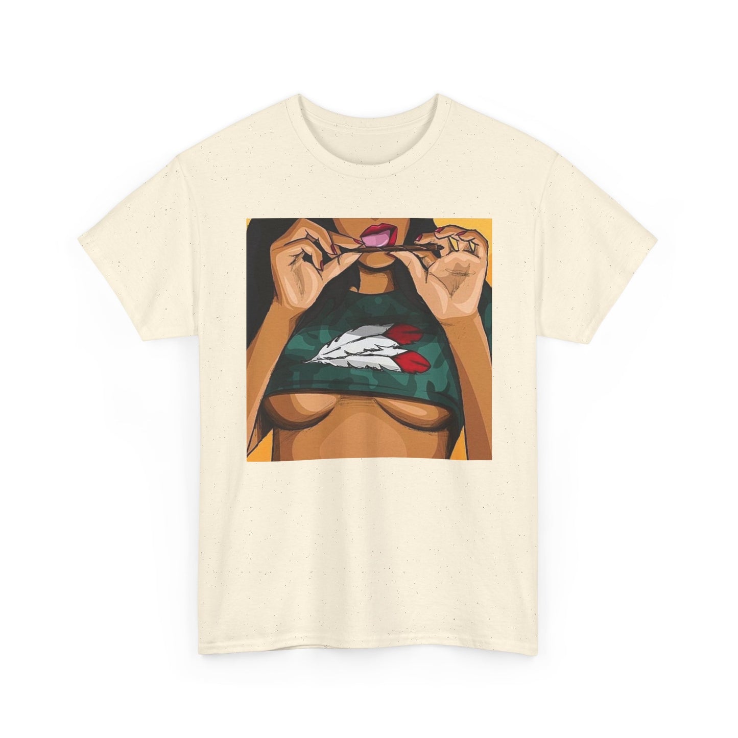 Rolling A Blunt Graphic T-Shirt Women's Heavy Comfy Cotton Tee