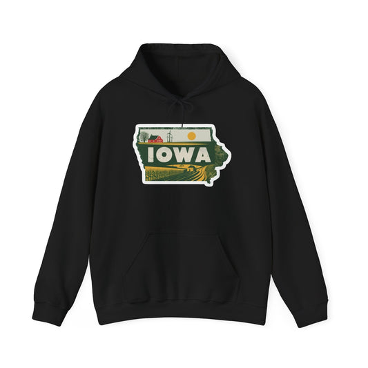 Iowa State Graphic Hoodie Unisex Heavy Blend™ Hooded Sweatshirt