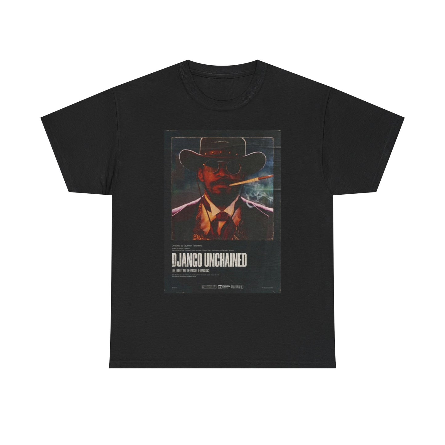 Django Unchained T Shirt BRAND NEW Apparel Unisex Heavy Cotton Tee