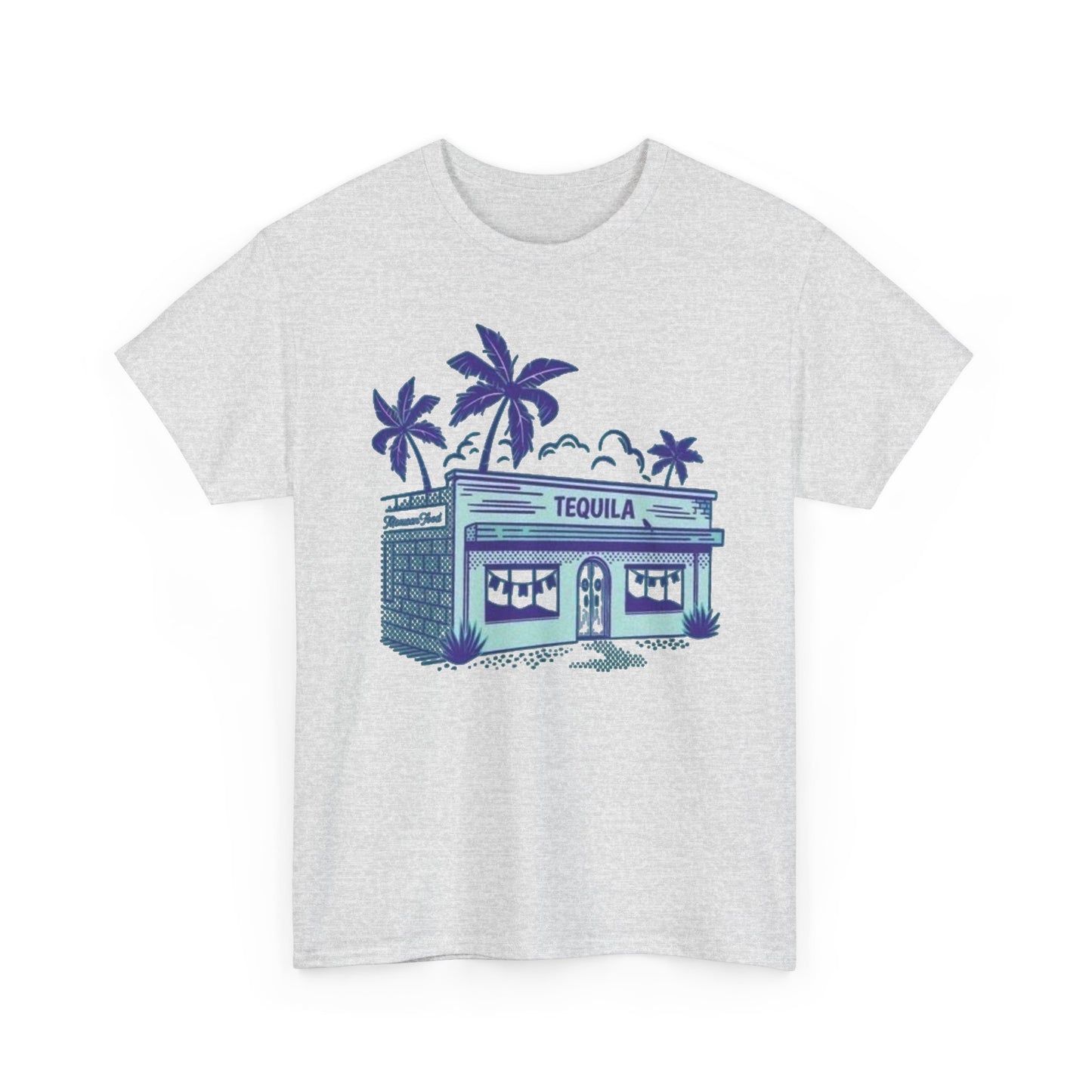 Tequila Bar Retro Graphic T Shirt NEW Vintage Unisex Heavy Cotton Tee