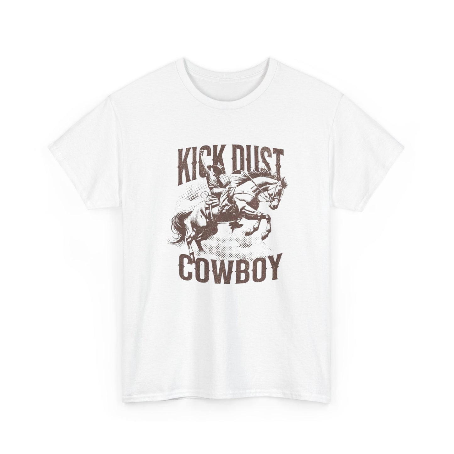 Kick Dust Cowboy Graphic T Shirt Womens Heavy Cotton Tee
