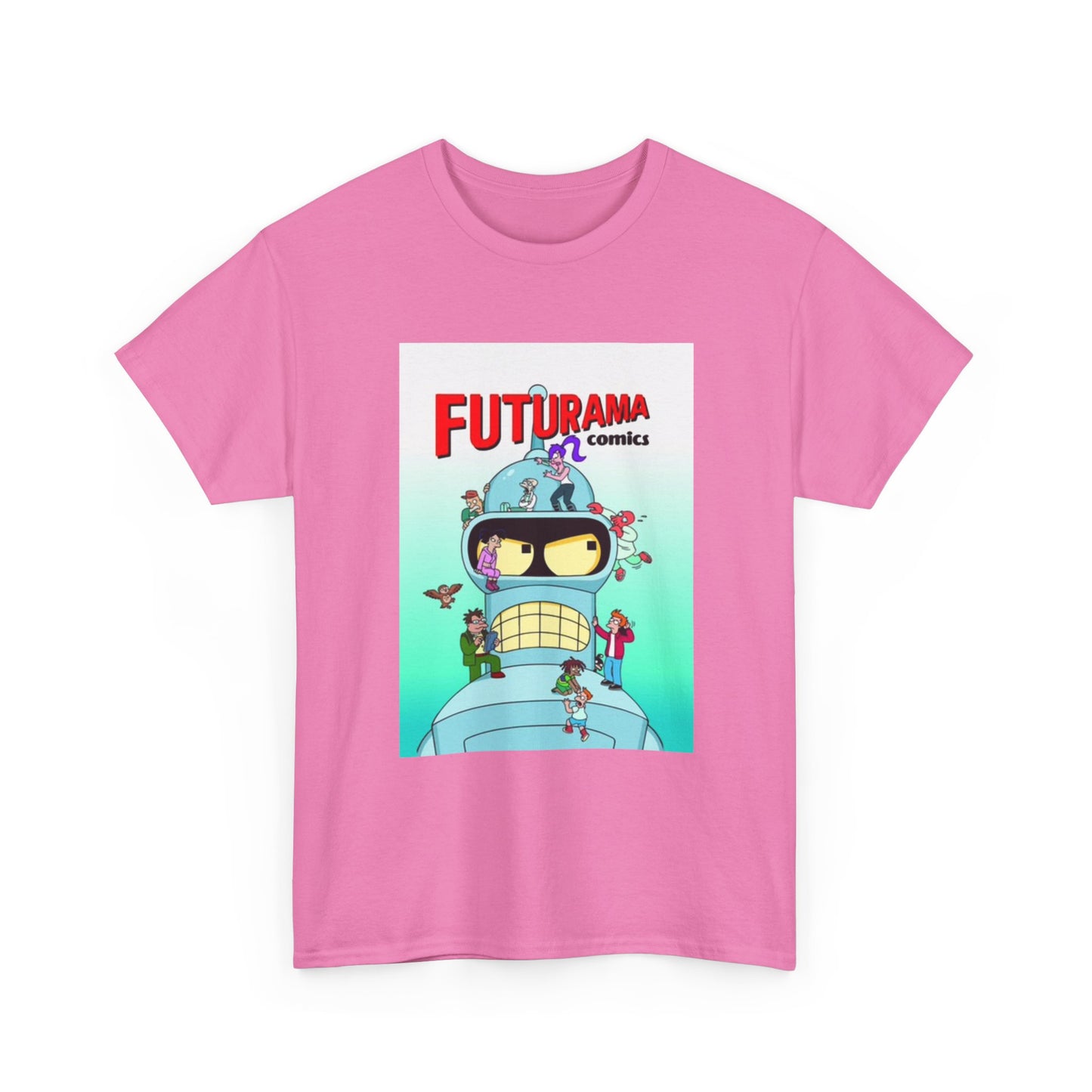 Futurama Shirt Bender Tv Series Graphic Funny Cartoon Unisex Heavy Cotton Tee