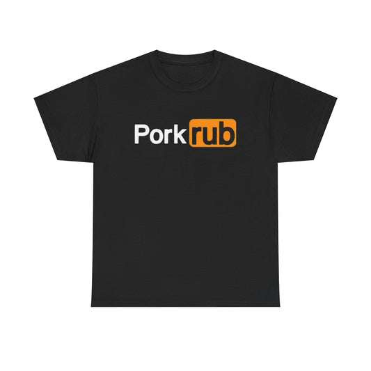 Pork Rub Funny Graphic T Shirt Pornhub Onlyfans Comedy BBQ Unisex Heavy Cotton