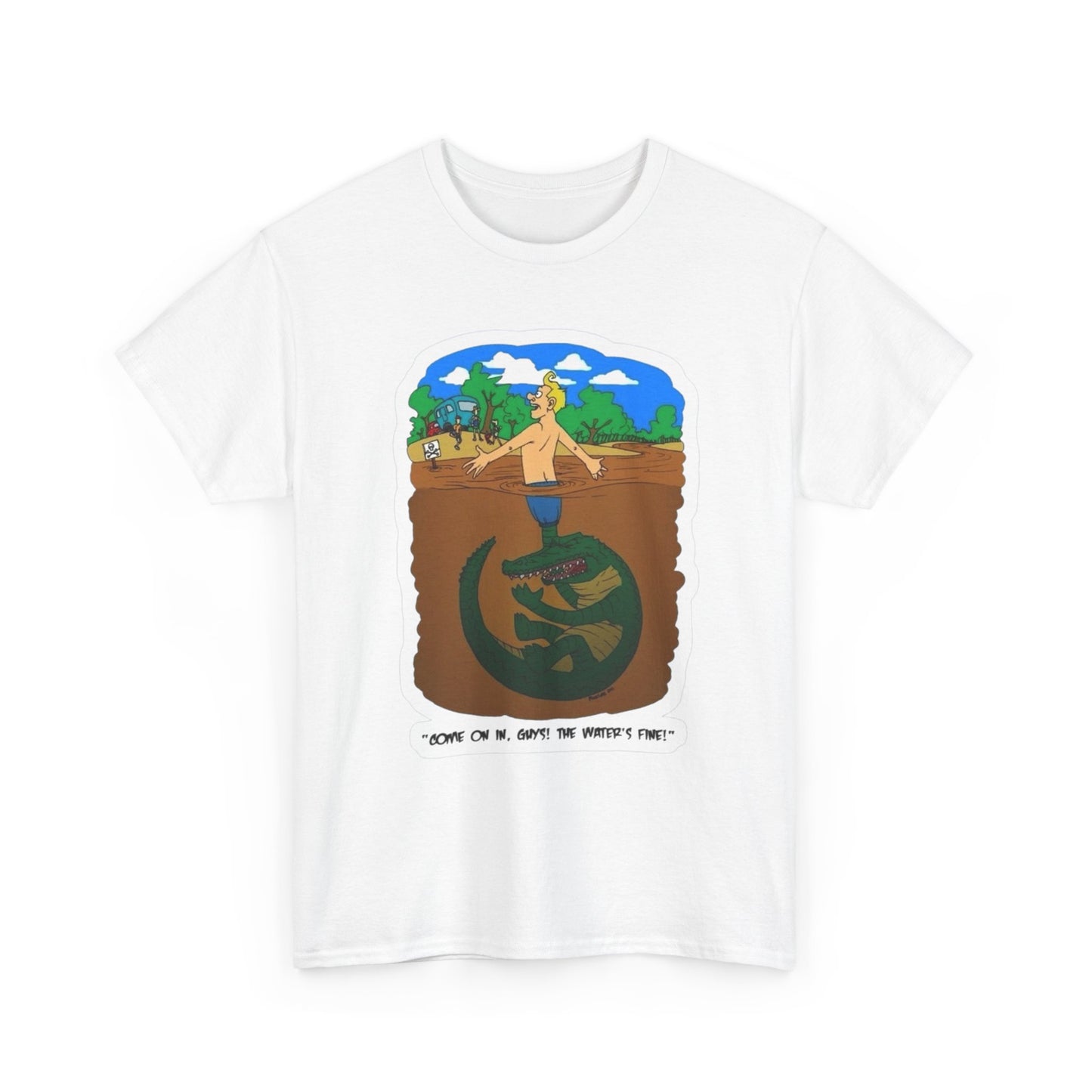 Funny Alligator Jokes Florida Graphic T Shirt Unisex Heavy Cotton Tee