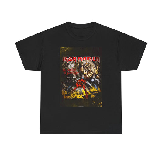 Iron Maiden Graphic T Shirt Vintage Rock Merch Unisex Heavy Cotton Tee