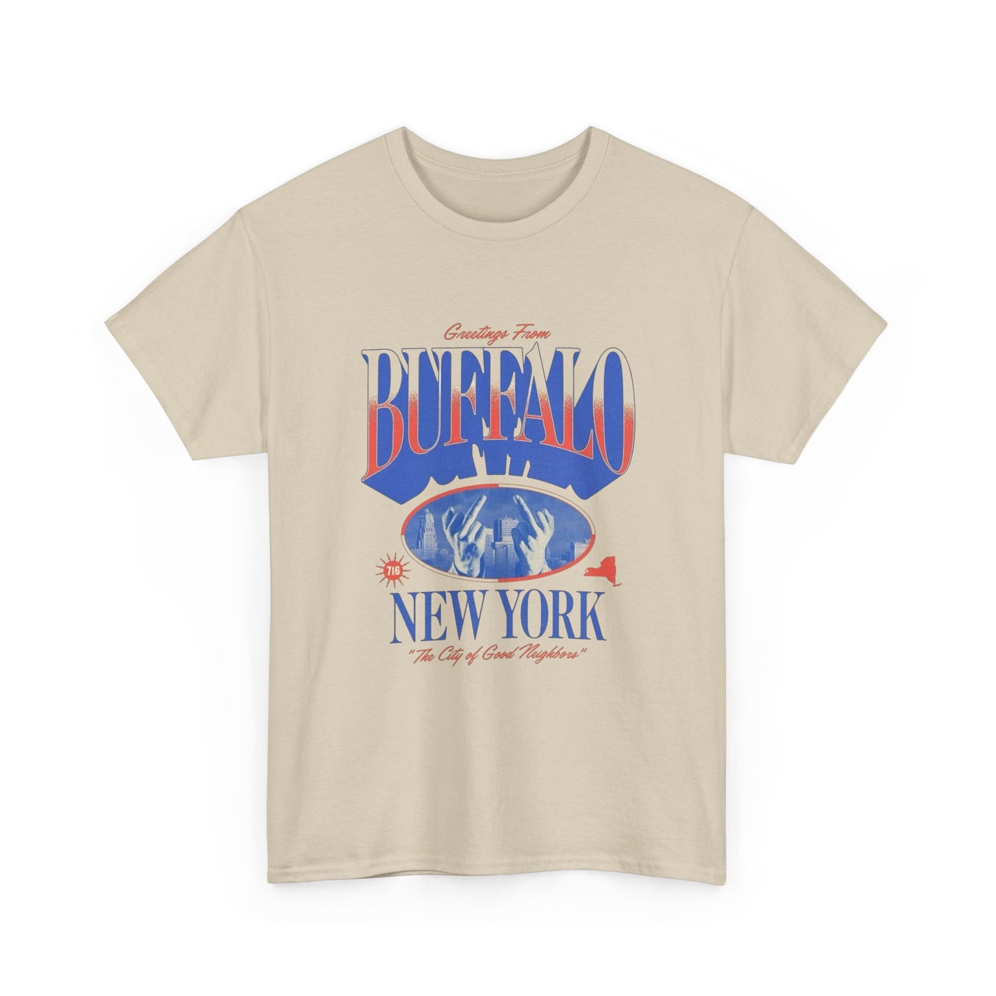 Greetings From Buffalo Football Graphic T Shirt Unisex Adults NEW