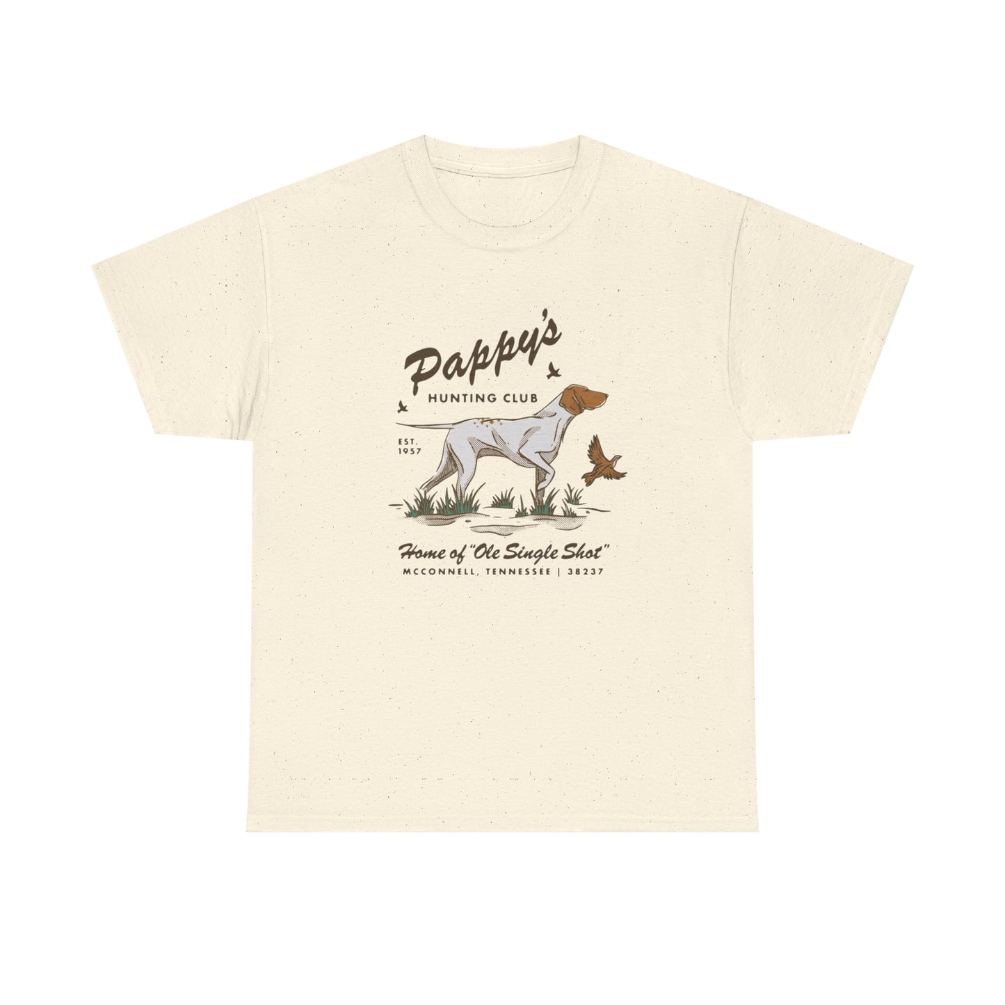 Pappy's Hunting Club Graphic T Shirt Unisex Heavy Cotton Tee