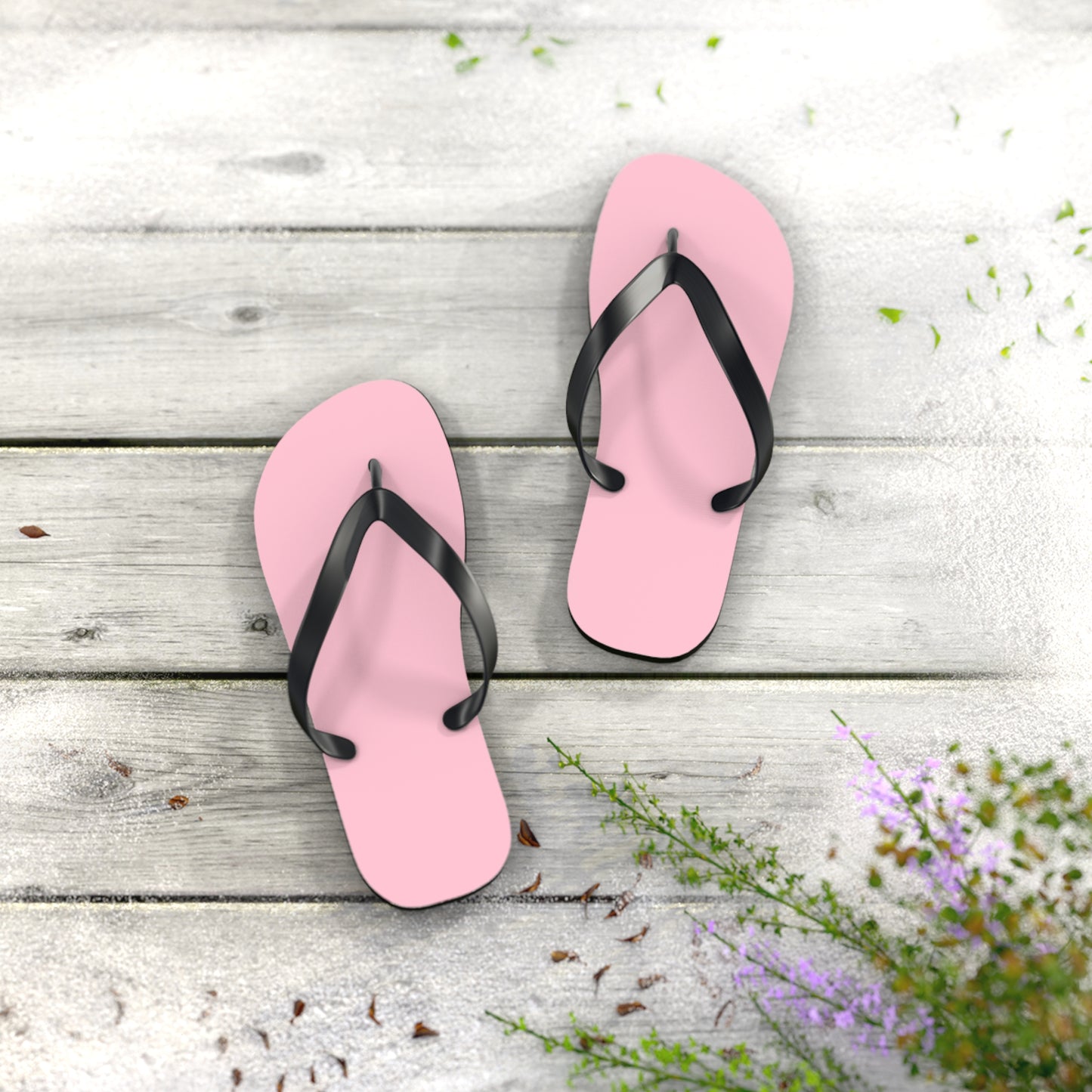 Light Pink Summer Sandals, Beach Shoes, Vacation Flip Flops, Pool Slides